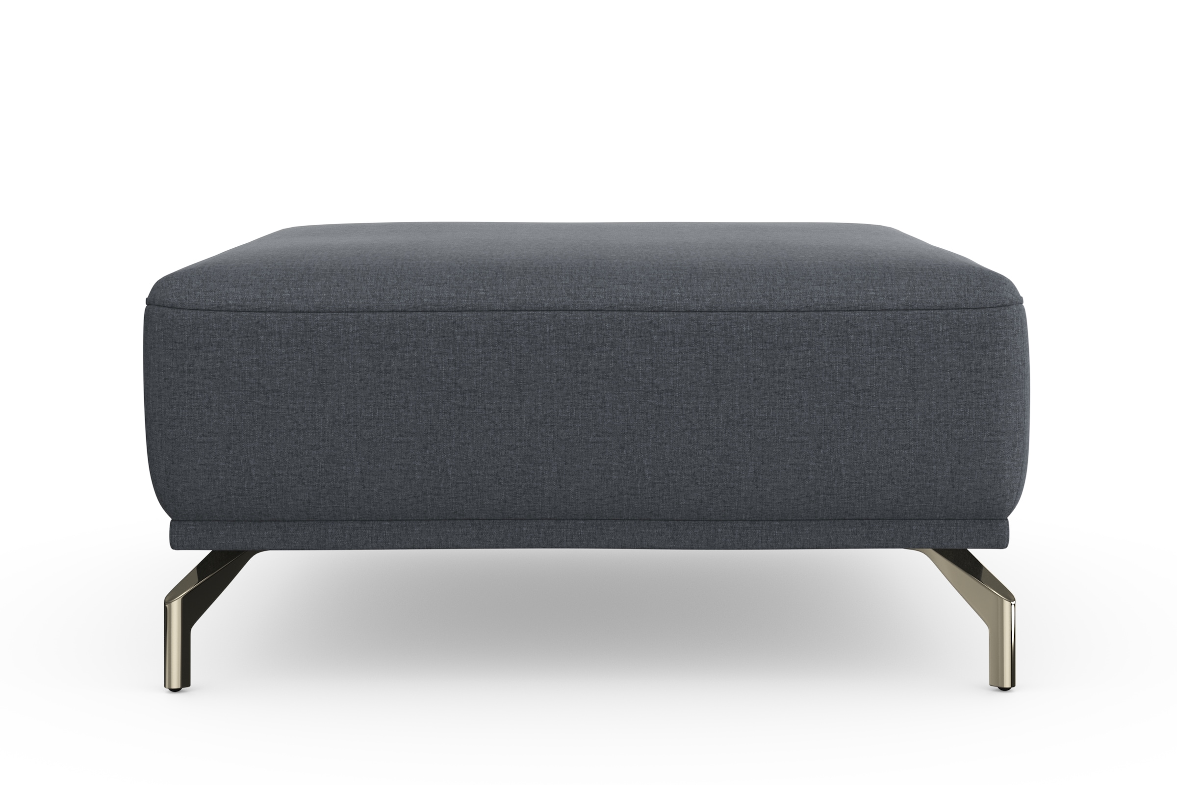 sit&more Hocker »Bailando«, mit Federkern und satinierten Nickelfüssen