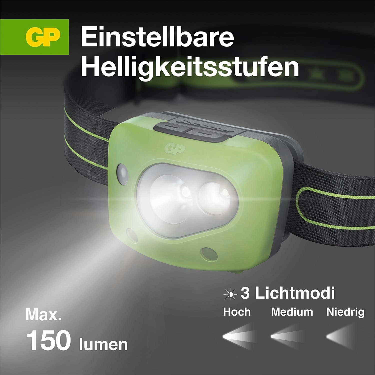 GP Batteries Stirnlampe »CH43«, (1 St.)