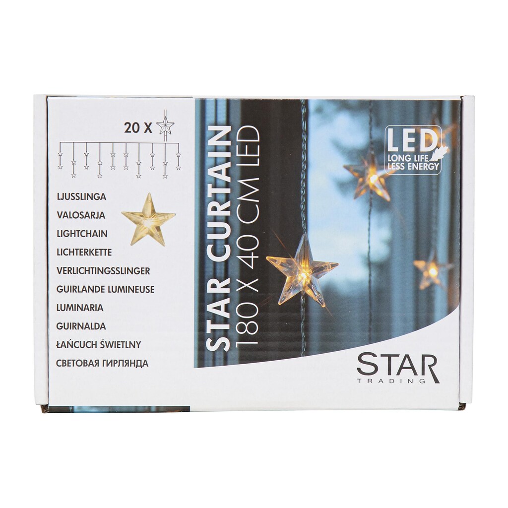 STAR TRADING LED-Lichtervorhang, 20 St.-flammig