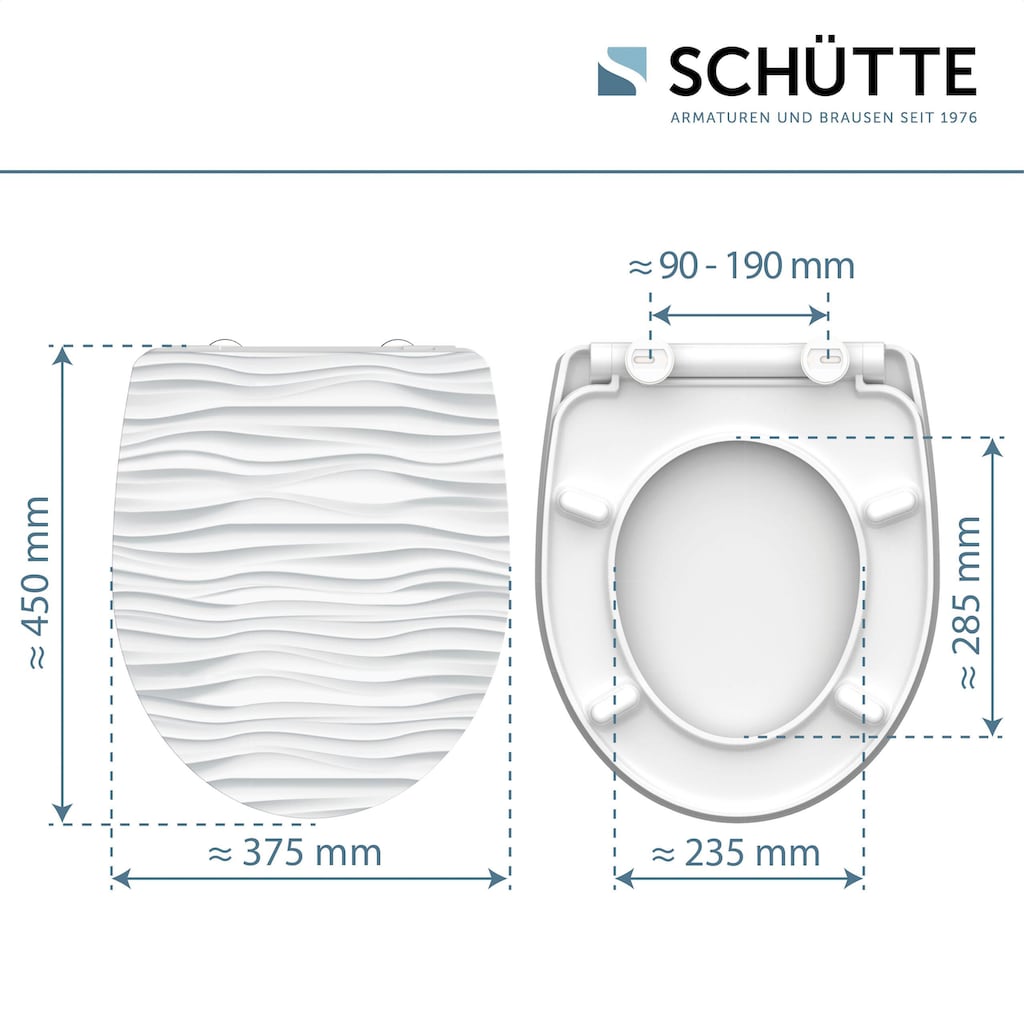 Schütte WC-Sitz »White Wave«