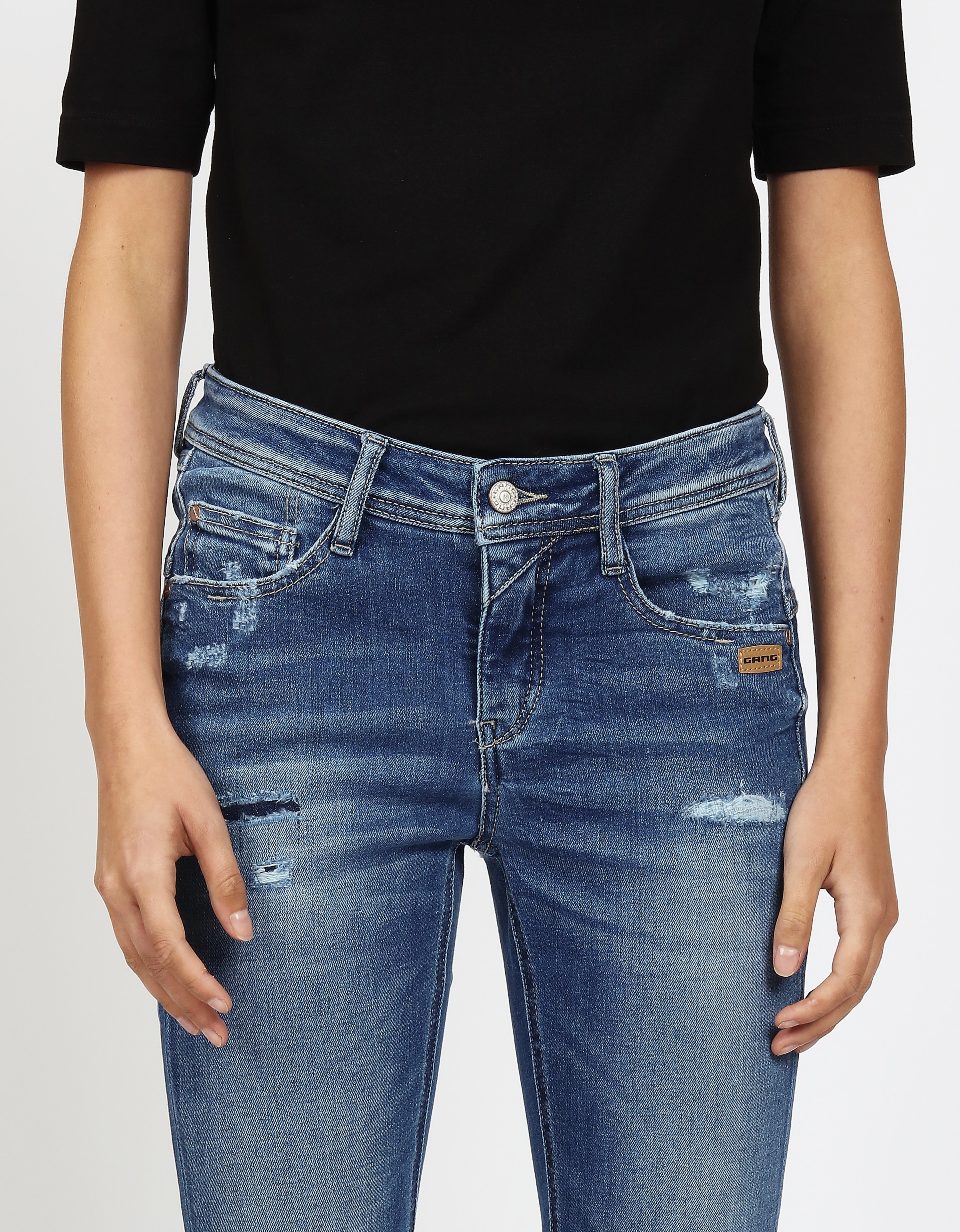 GANG Relax-fit-Jeans »94AMELIE«, mit Used-Effekten
