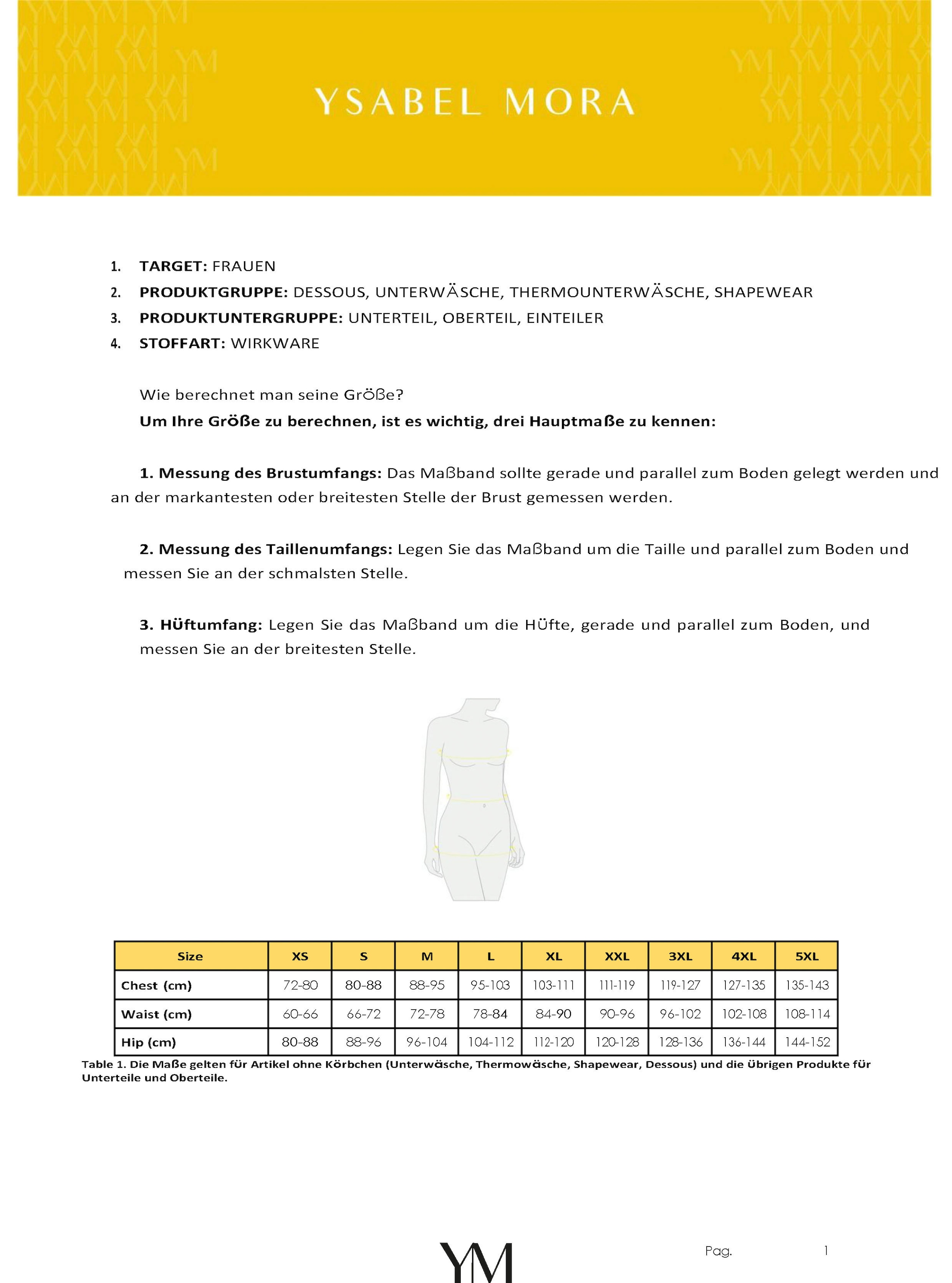 YSABEL MORA Shapingstring, (3er Pack), aus verstärktem Material und unsichtbarer Passform