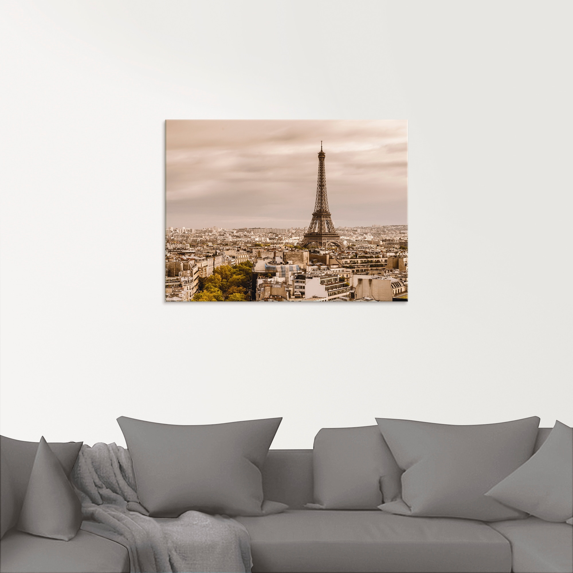 Artland Glasbild »Paris Eiffelturm I«, Frankreich, (1 St.), in verschiedenen Grössen