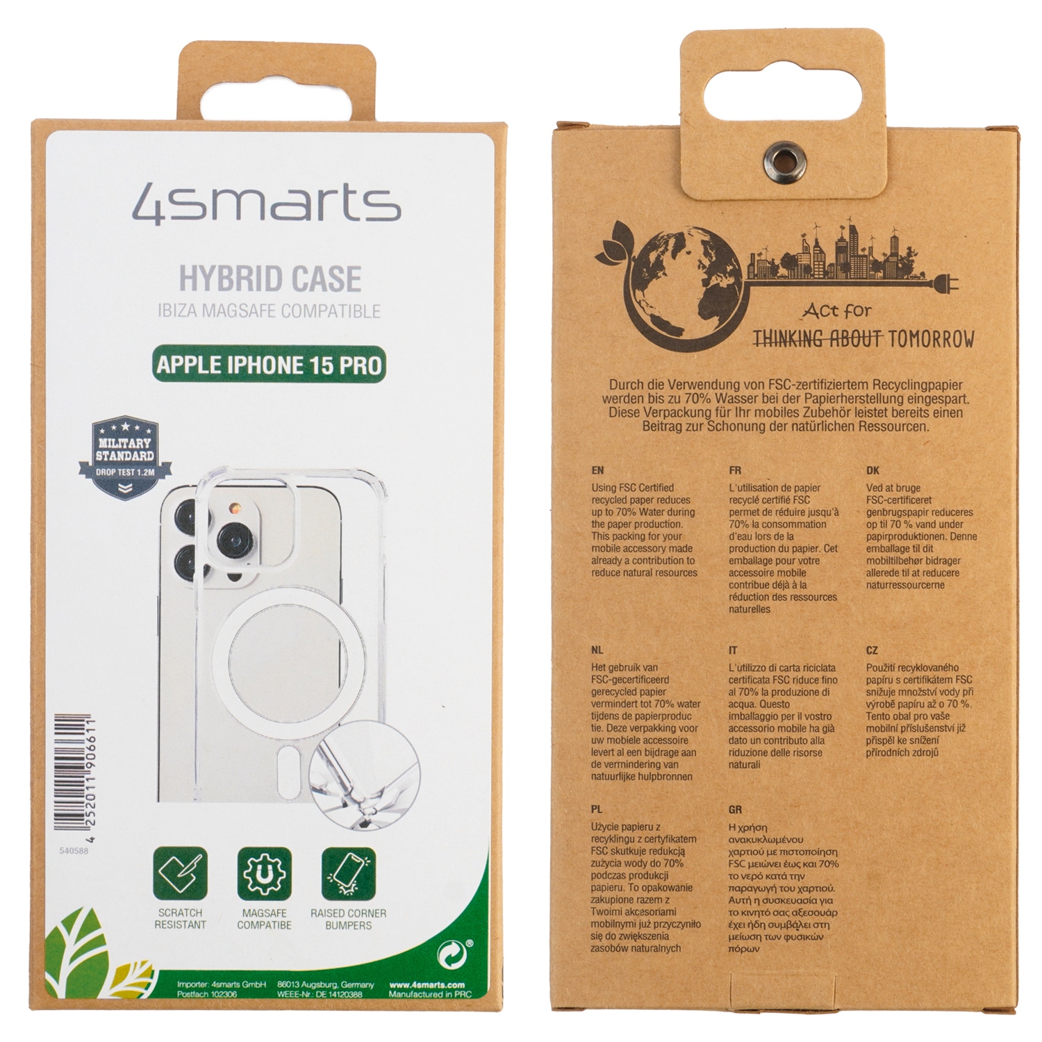 4smarts Backcover »Hybrid Case Ibiza«, Apple iPhone 15 Pro, für iPhone 15 Pro