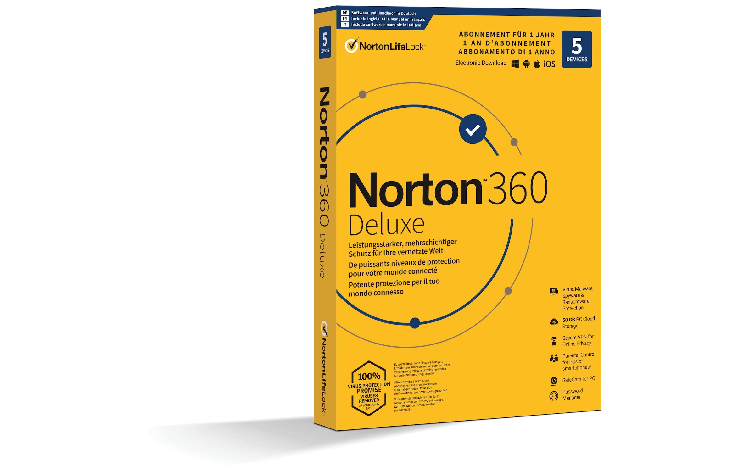 Norton Virensoftware »360 Deluxe Box, 5 Device, 1«
