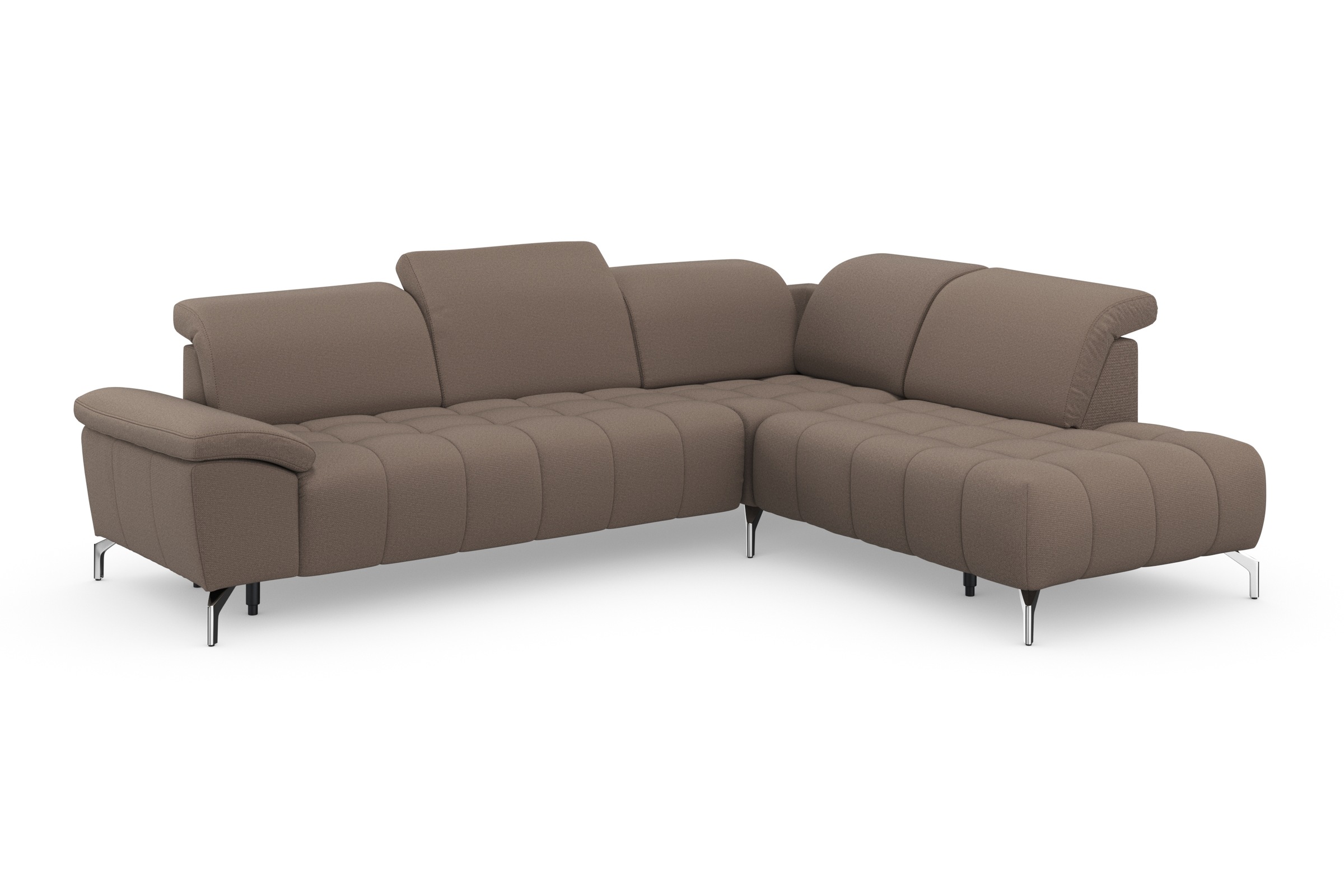 sit&more Ecksofa »Cool L-Form«, wahlweise mit Kopfteilverstellung und Vorziehsitz, motorisch