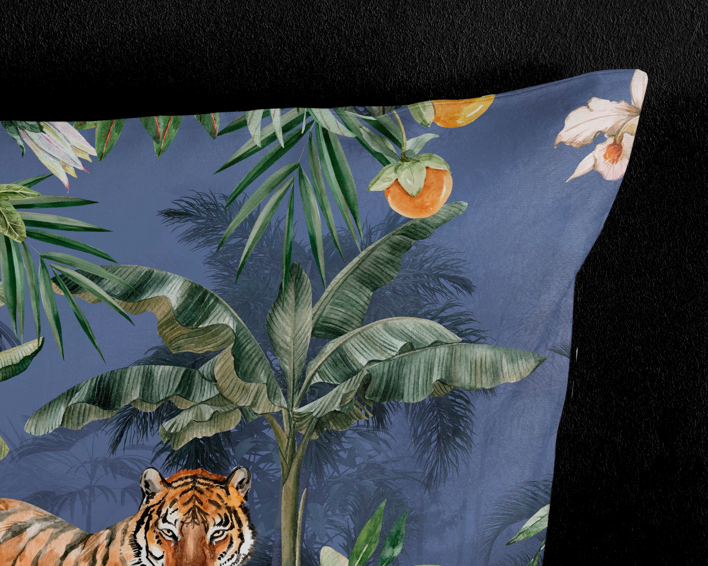 PURE luxury collection Wendebettwäsche »Kane«, Mikrofaser, 135x200, Pflegeleicht, Reissverschluss, Wendeoptik, Tiger