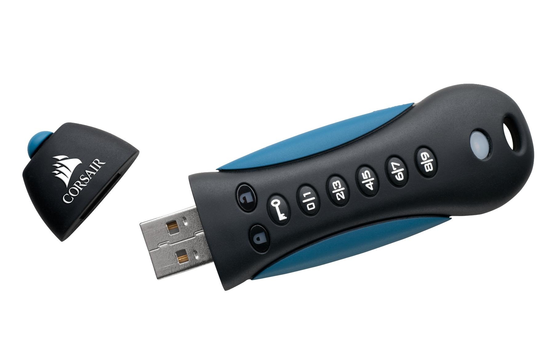 Corsair USB-Stick »Padlock 3 mit Zahlencode, 64 GB«, (Lesegeschwindigkeit 20 MB/s)