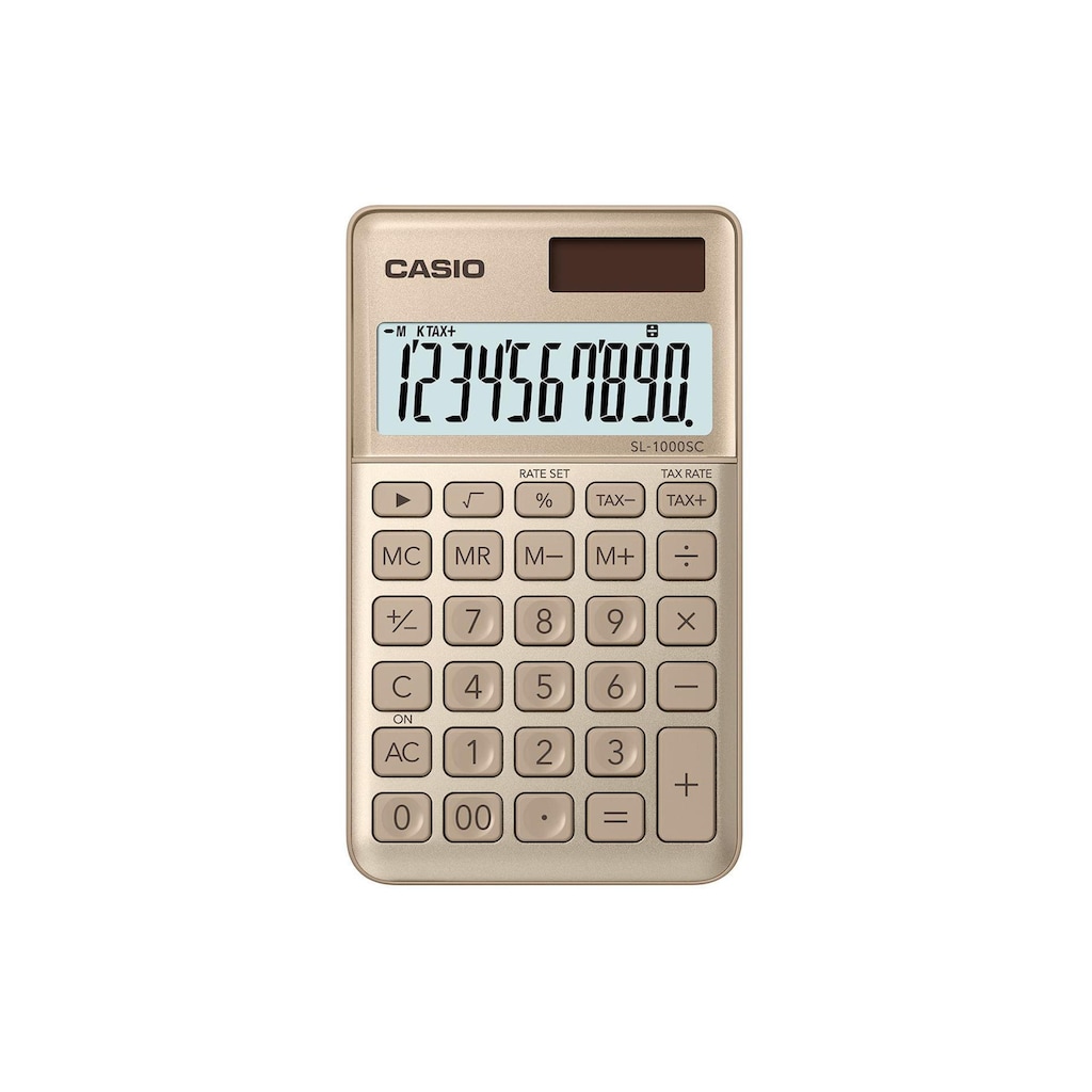 CASIO Taschenrechner »CS-SL-1000SC-GD Goldfarben«