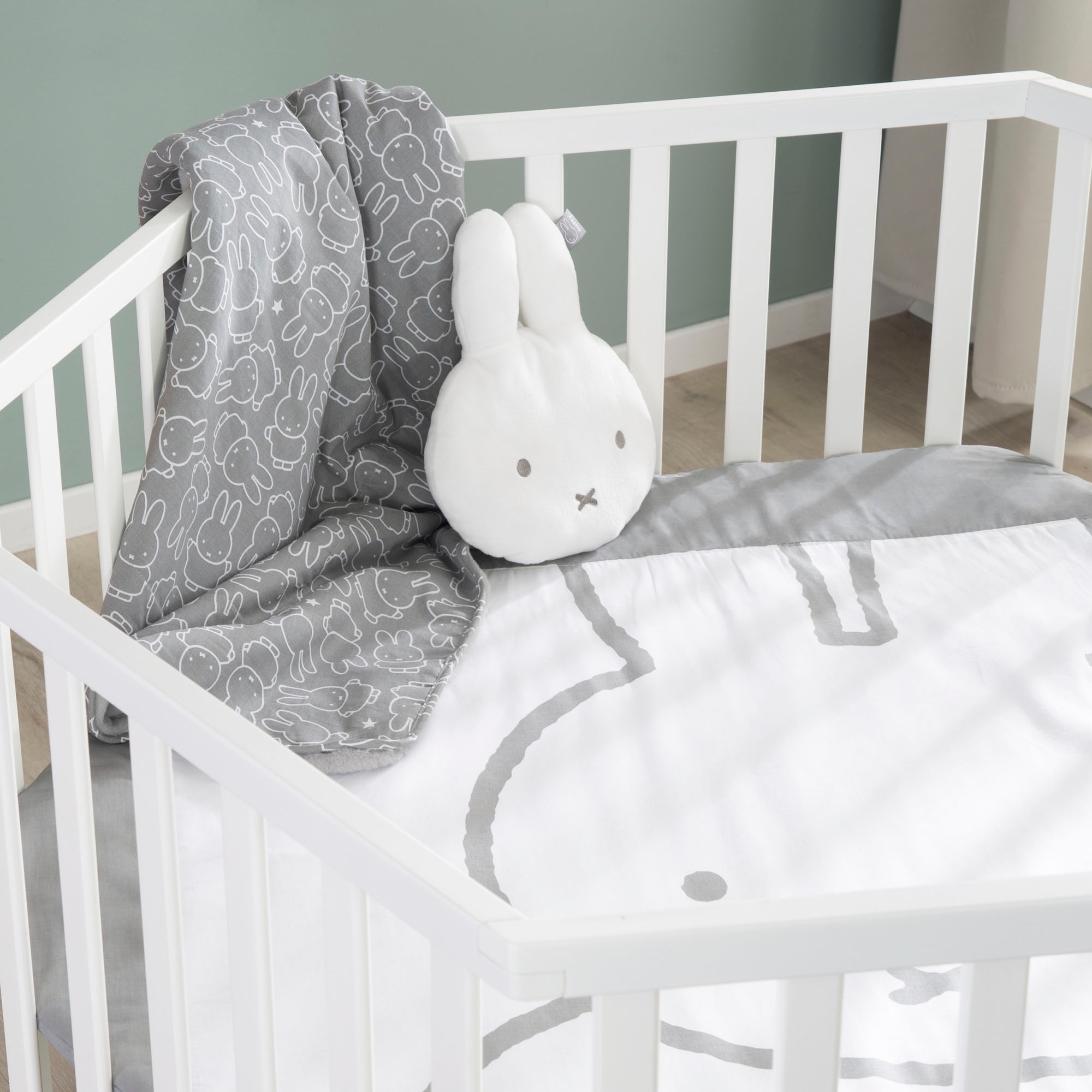 roba® Laufgitter »miffy®, weiss, 6-eckig«, bis 15 kg, mit Stoffeinlage