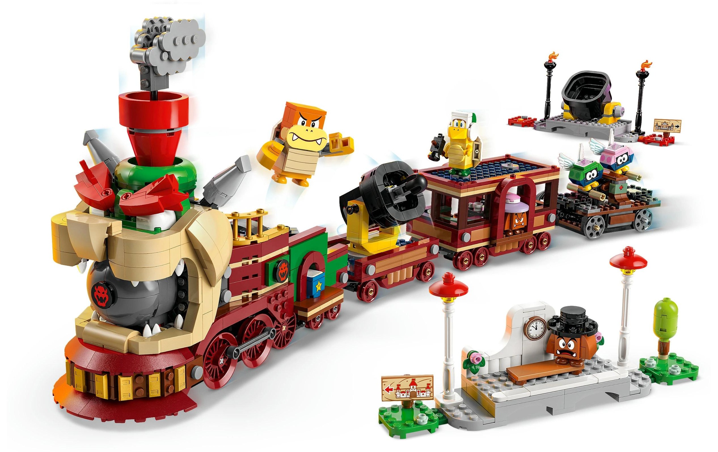 LEGO® Konstruktionsspielsteine »Super Mario Der Bowser-Schnellzug 71437«, (1392 St.)