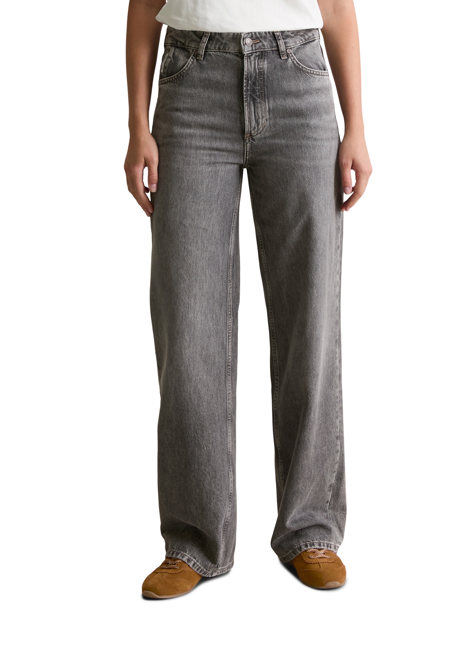 Marc O'Polo DENIM Weite Jeans »Tomma« aus Bio-Baumwolle ohne Stretch, High Waist