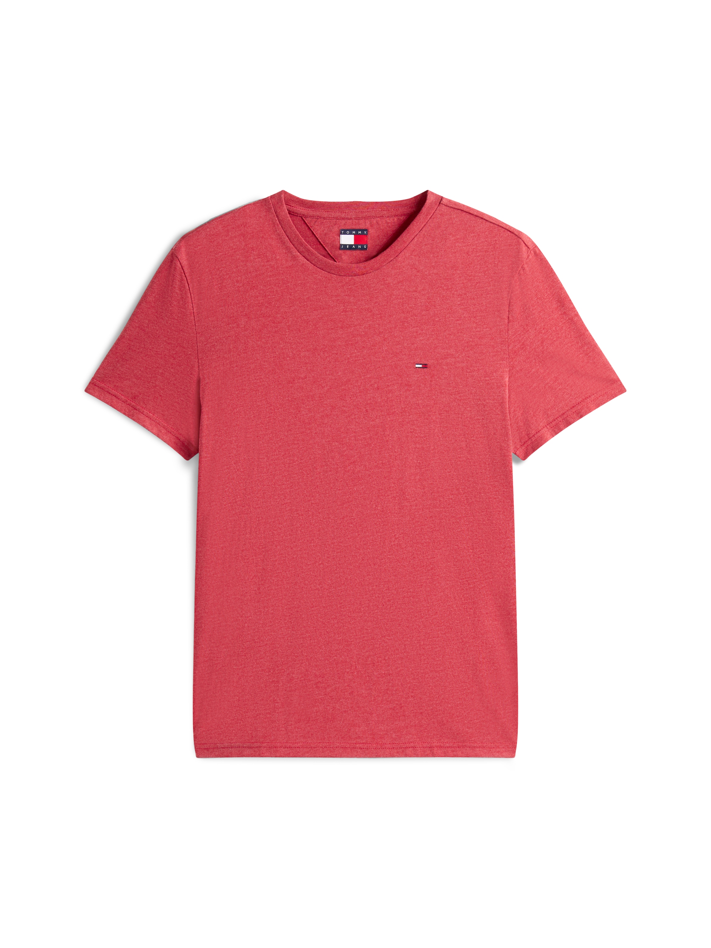 Tommy Jeans T-Shirt »TJM XSLIM JASPE HTR TEE EXT«, Mit Rundhalsausschnitt