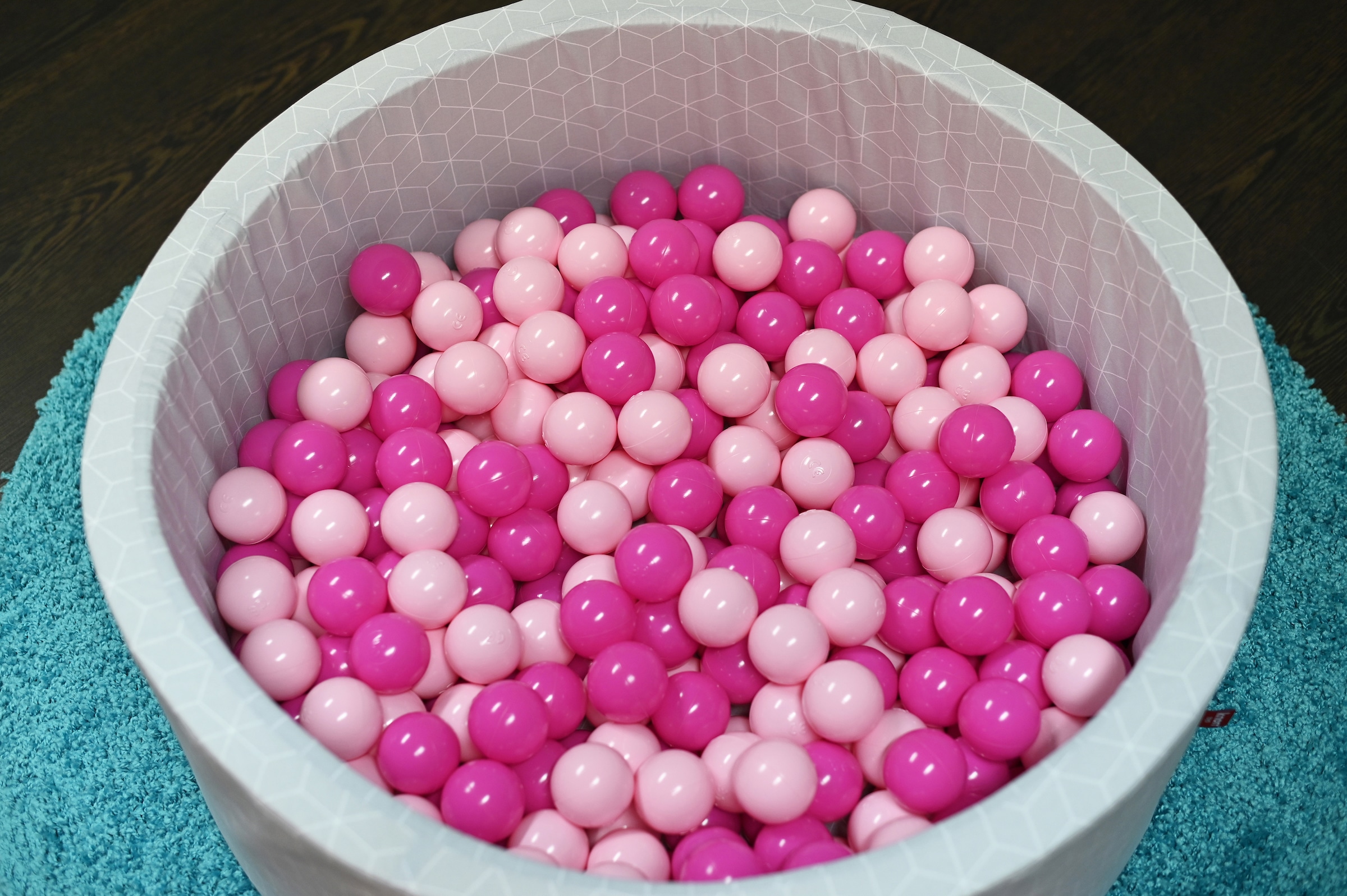 Knorrtoys® Bällebad »Soft, Cube Grey«, mit 300 Bällen soft pink; Made in Europe