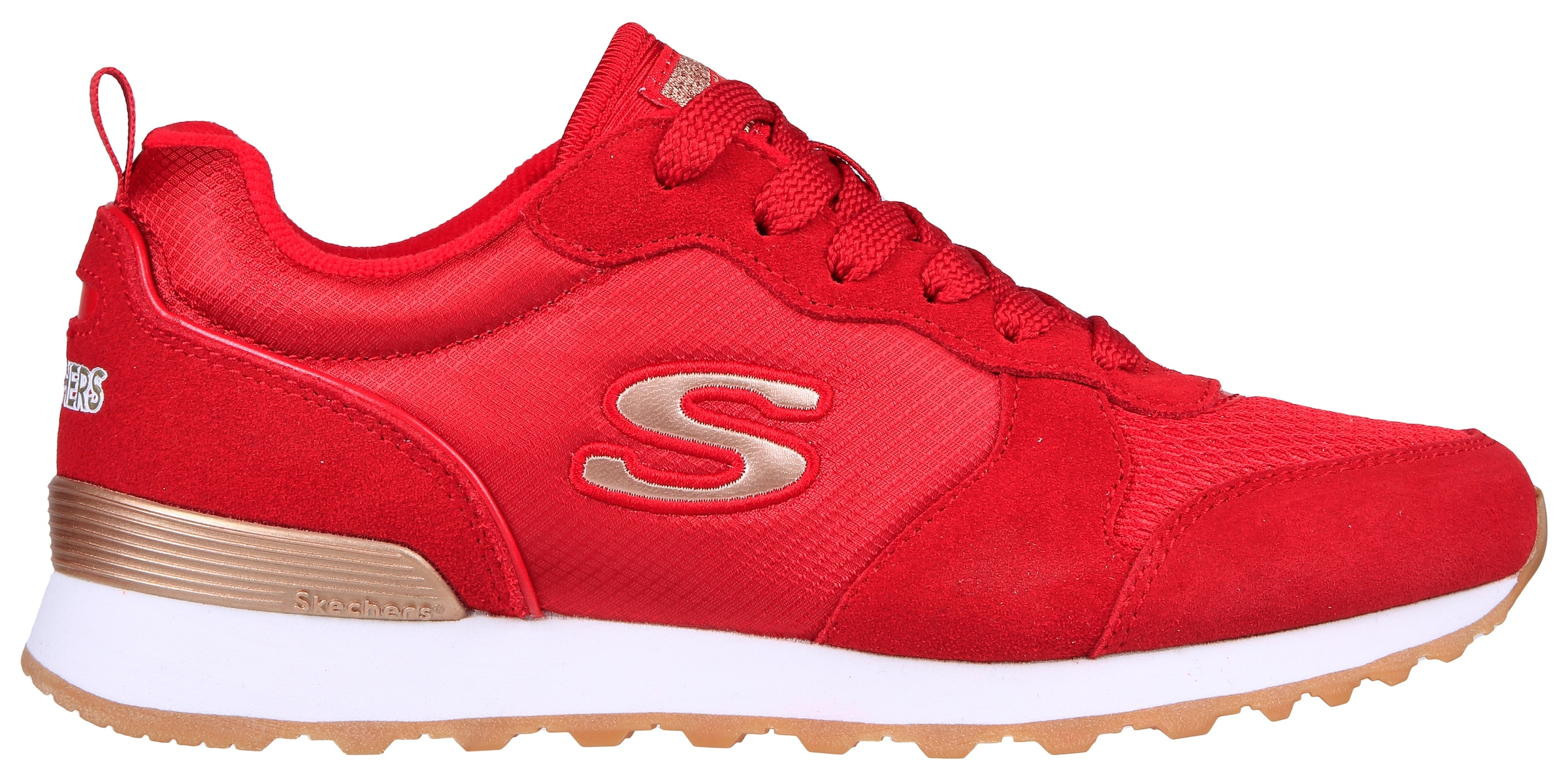 Skechers Sneaker »OG 85 - GOLDN GURL«, Schnürschuh, Original-Retro-Jogginschuh mit Air-Cooled Memory Foam®