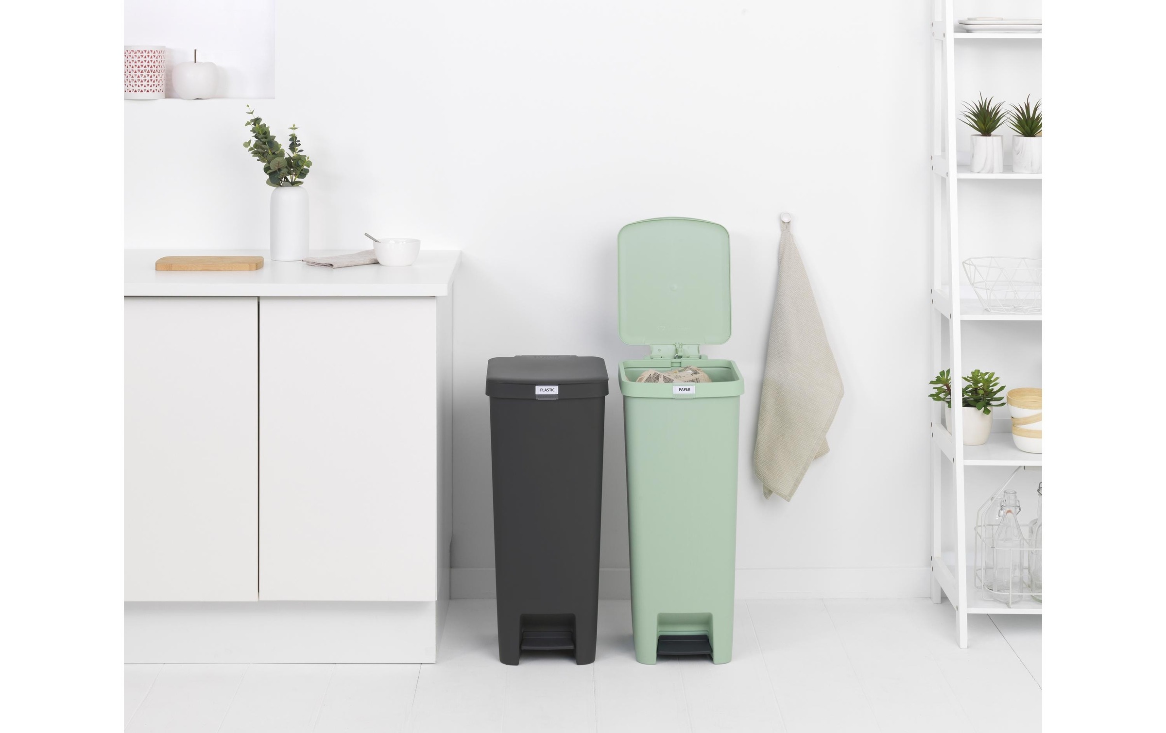 Brabantia Mülleimer »StepUp 40 l, Hellgrün«, 1 Behälter