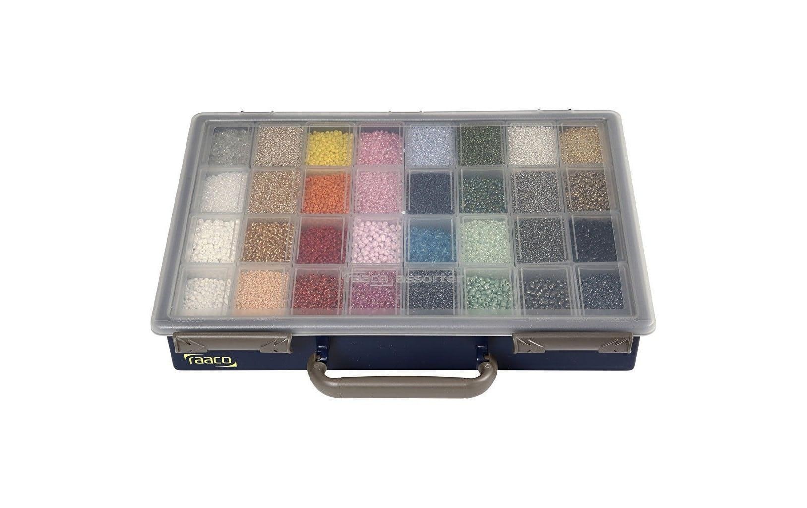 creativ company Kreativset »Rocailles-Perlen 6/0+8/0+15/0 32 x 100g Mehrfarbig«