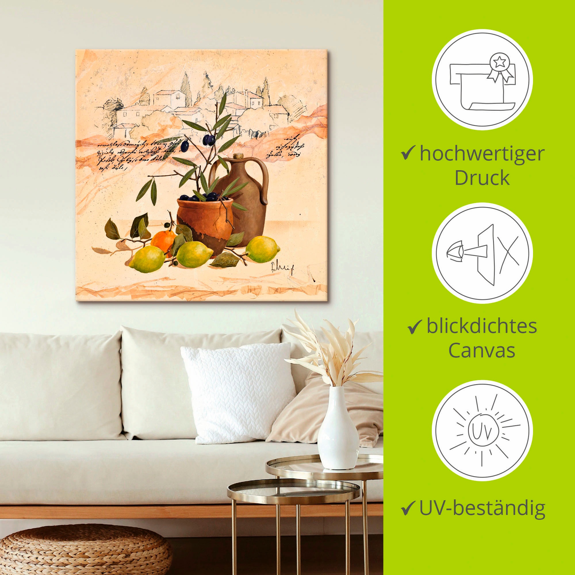 Artland Wandbild »Lavendel Impressionen«, Arrangements, (1 St.), als Leinwandbild, Poster, Wandaufkleber in verschied. Grössen