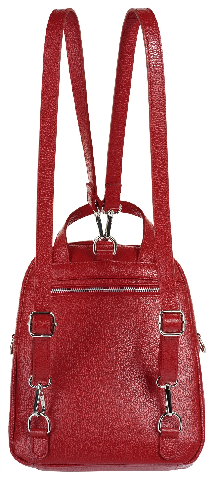 Cluty Cityrucksack, echt Leder, Made in Italy