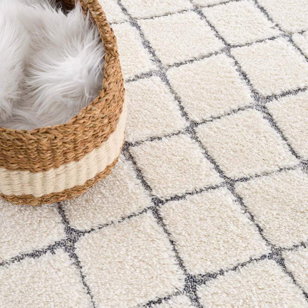 Carpet City Hochflor-Teppich »Focus 4499«, rund, 20 mm Höhe, Boho-Teppich, Hochtief-Muster/ 3D-Effekt, für Wohnzimmer, Schlafzimmer