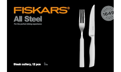 Steakbesteck »All Steel Steak Besteck-Set, 12-teilig«, (Set, 6 tlg.)