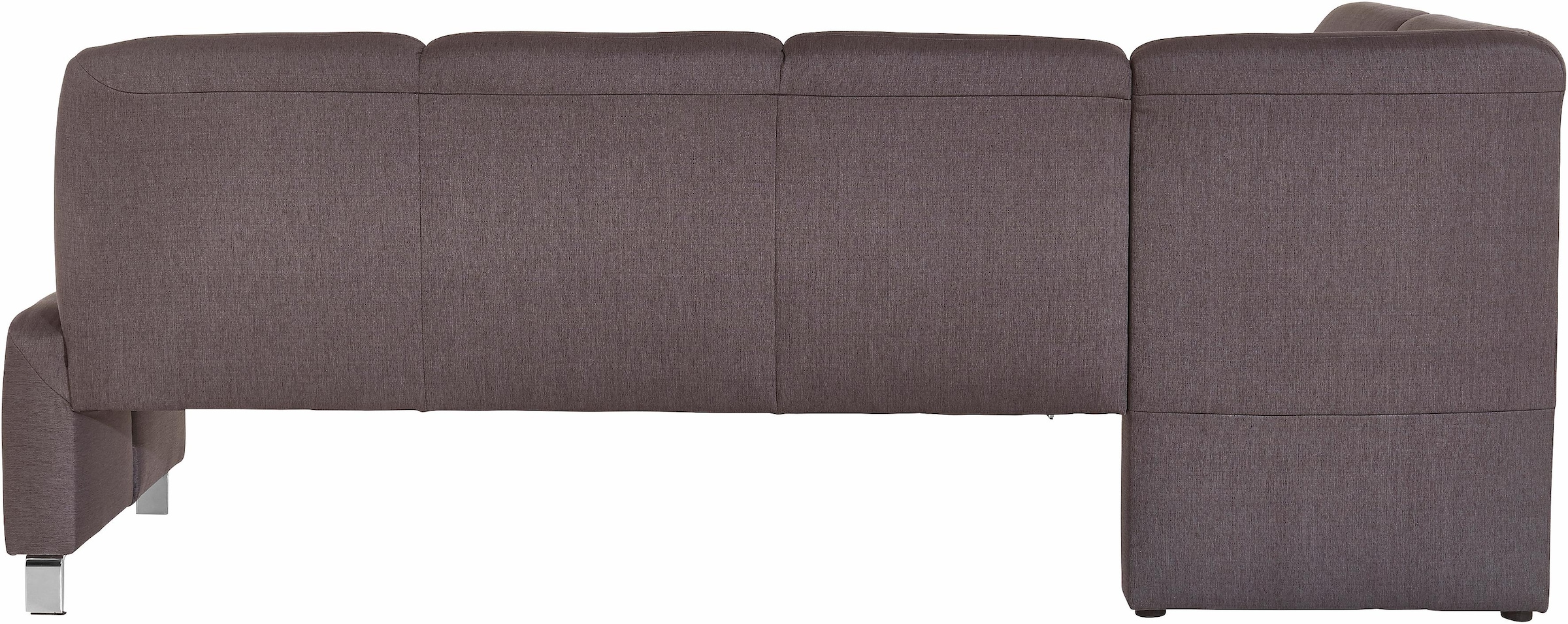 exxpo - sofa fashion Eckbank »Intenso, viele Bezugsstoffe Cord, Leder, Struktur 244/157 cm (B/T)«, hohe Bodenfreiheit, frei im Raum stellbar, hoher Sitzkomfort