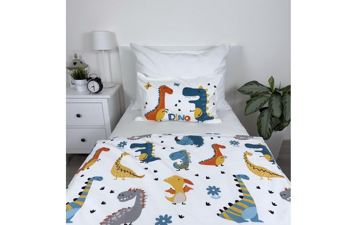 Kinderbettwäsche »Jerry Fabrics Dino world 100 x 135 cm + 40 x 60 cm«