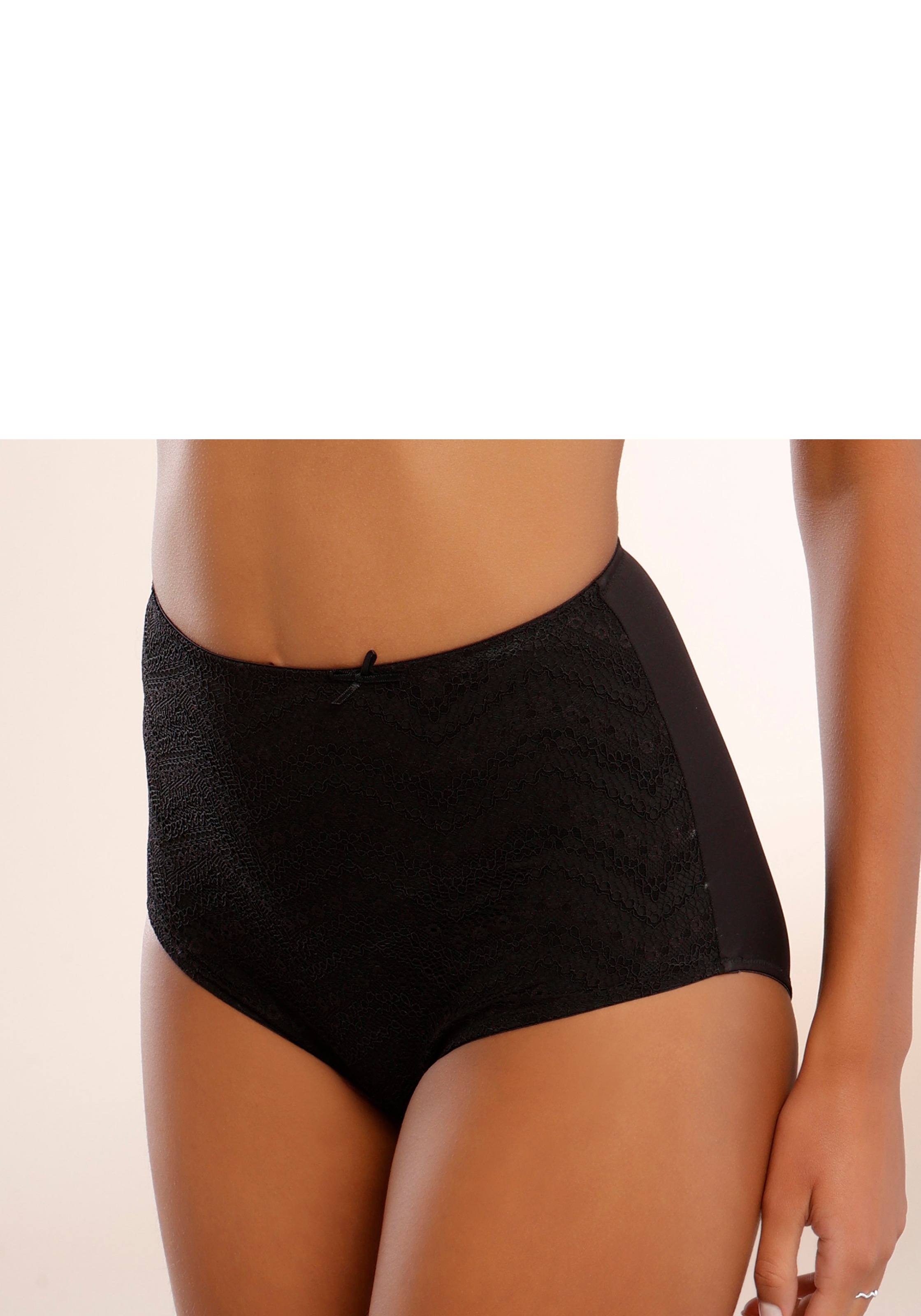 LASCANA High-Waist-Slip aus modischem Netzmaterial