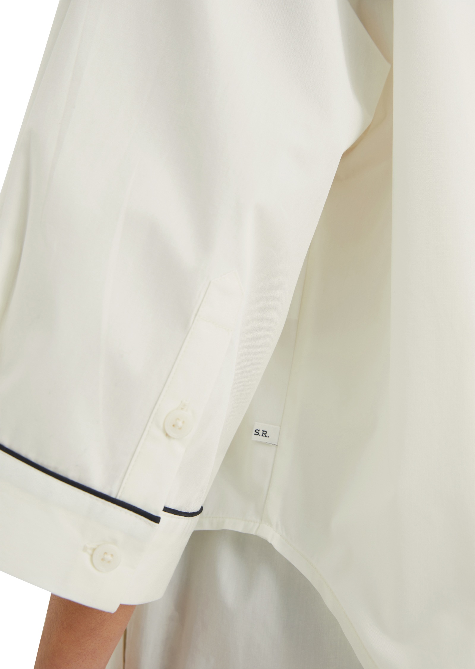 Marc O'Polo Oversize-Shirt »Mix & Match Poplin«, mit kontrastfarbenen Pipings