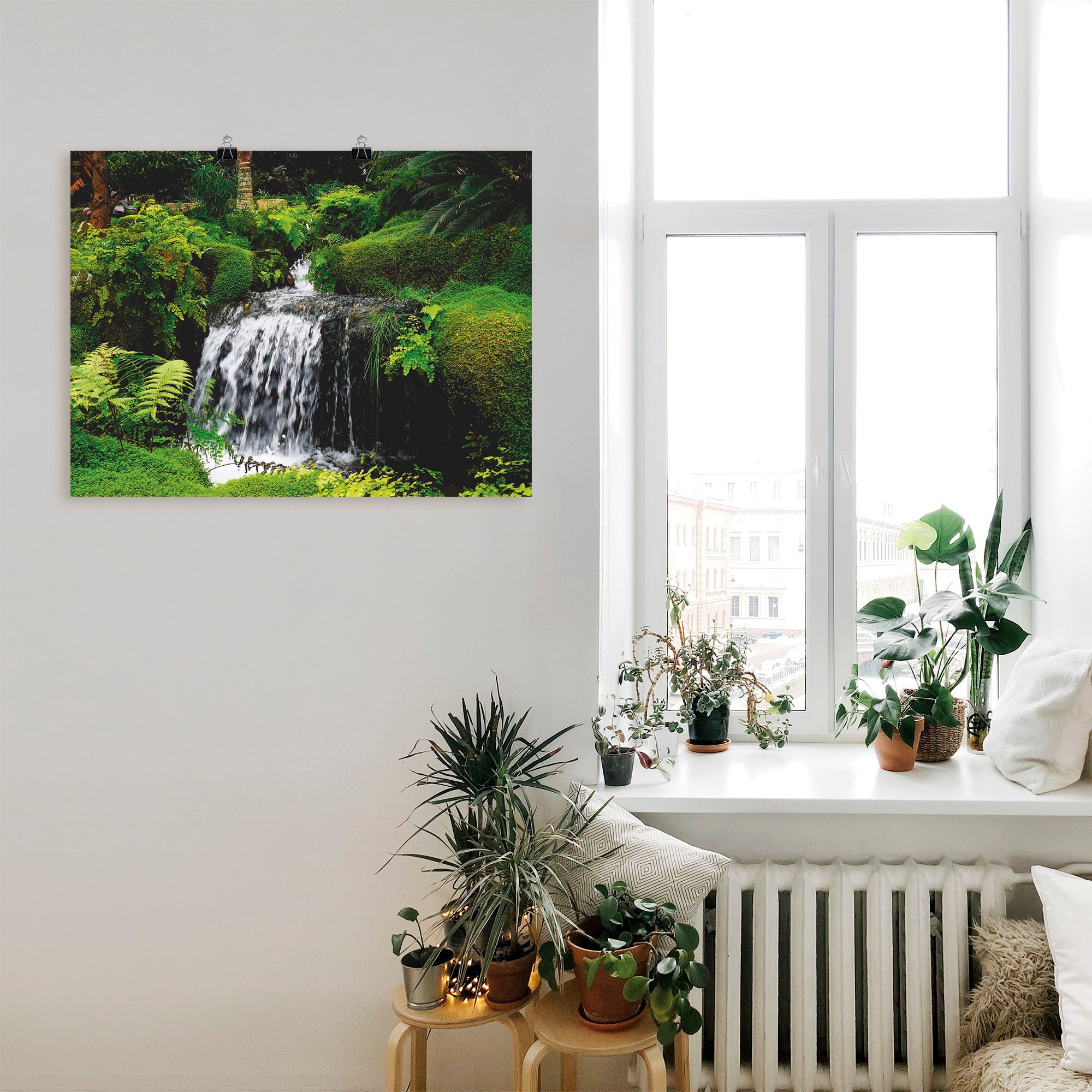 Artland Wandbild »Wasserfall«, Gewässer, (1 St.), als Leinwandbild, Wandaufkleber oder Poster in versch. Grössen