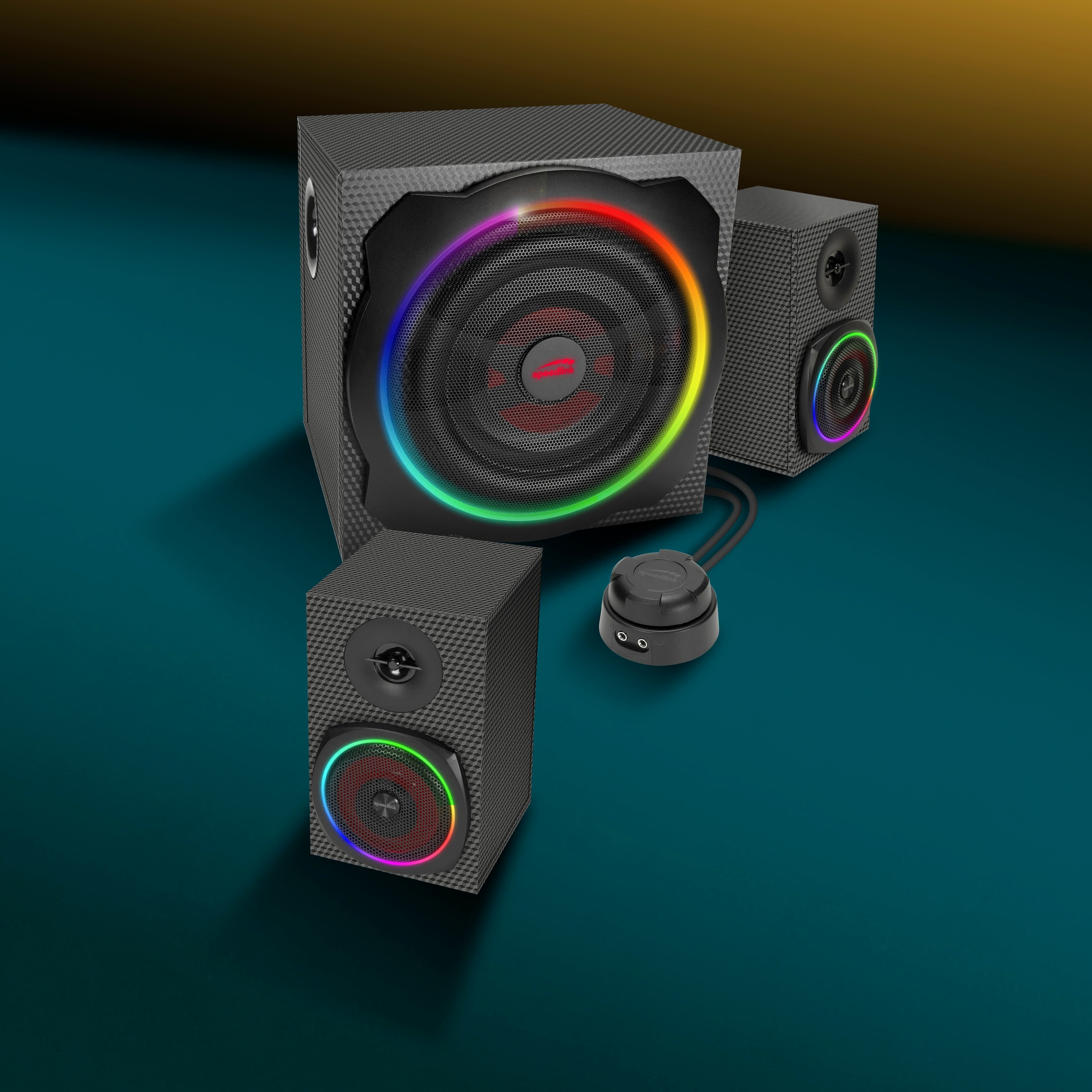 Speedlink PC-Lautsprecher »GRAVITY CARBON RGB 2.1«