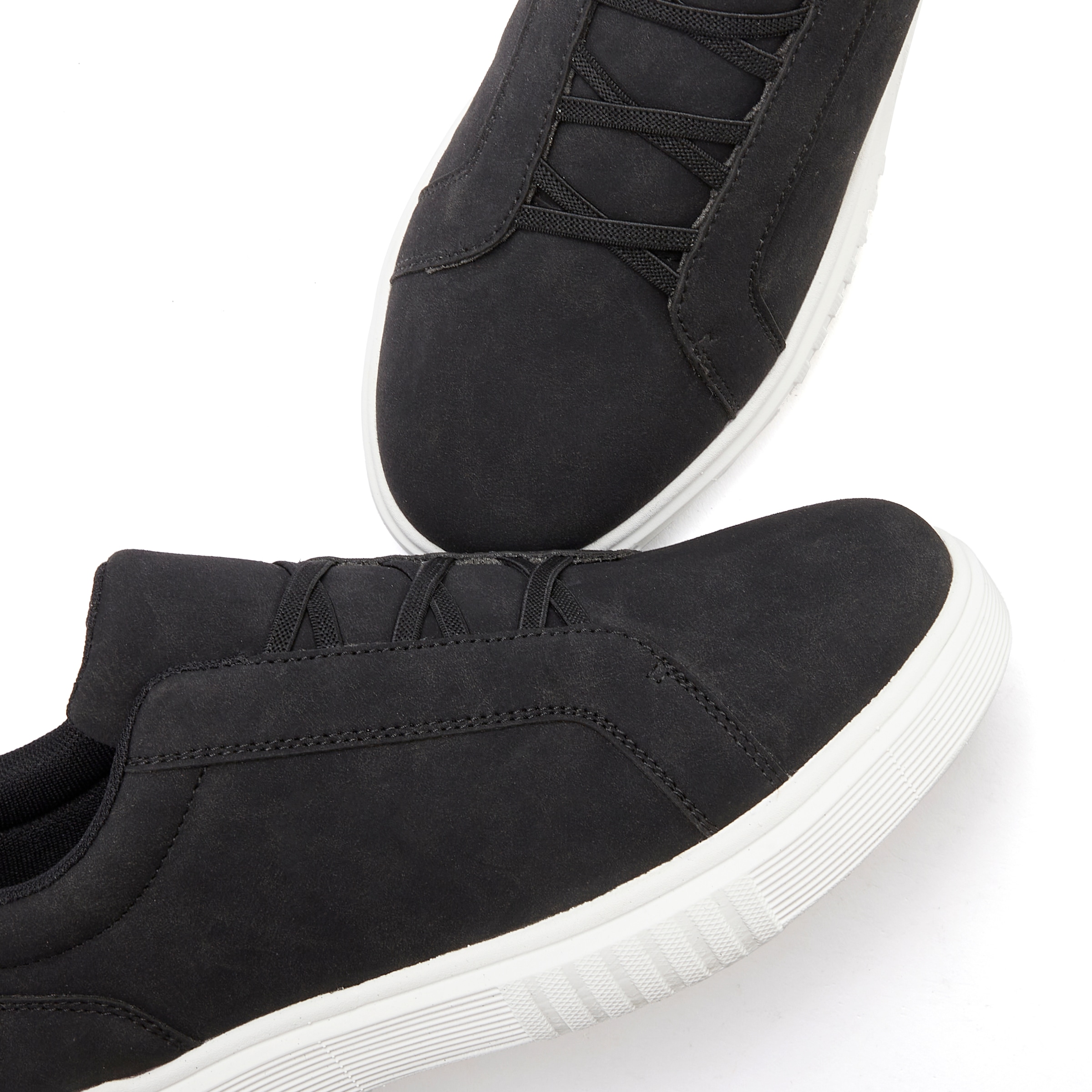 John Devin Sneaker »Freizeitschuh, Slip-On Sneaker«, mit elastischen Bändern für schnelles Reinschlüpfen, Unisex VEGAN