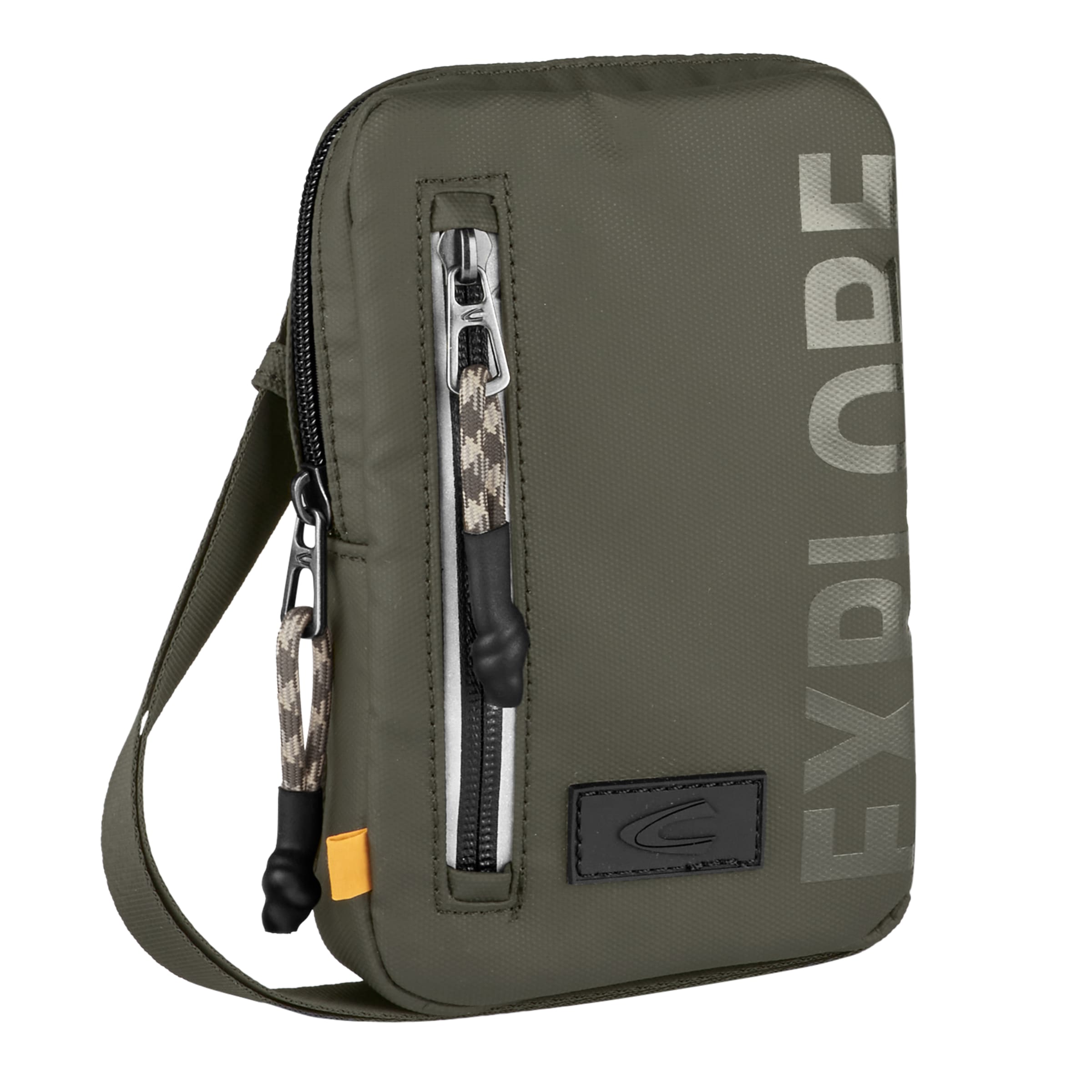 camel active Handytasche »Explore«, wasserabweisendes recyceltes Nylon und reflektierende Reissverschlüsse