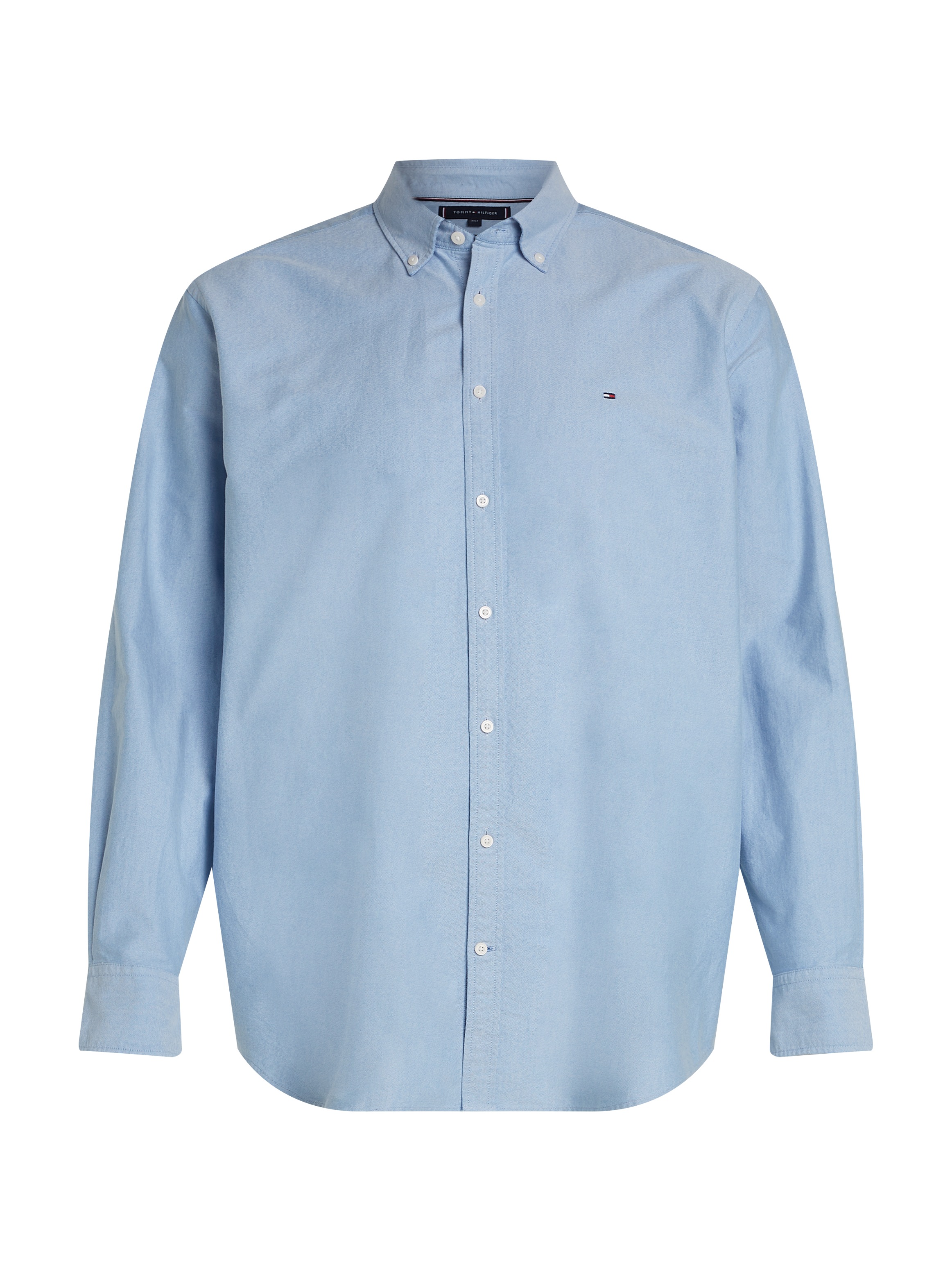 Tommy Hilfiger Big & Tall Langarmhemd »BT-SOLID HERITAGE OXFORD S-B«, in Grossen Grössen, Logostickerei