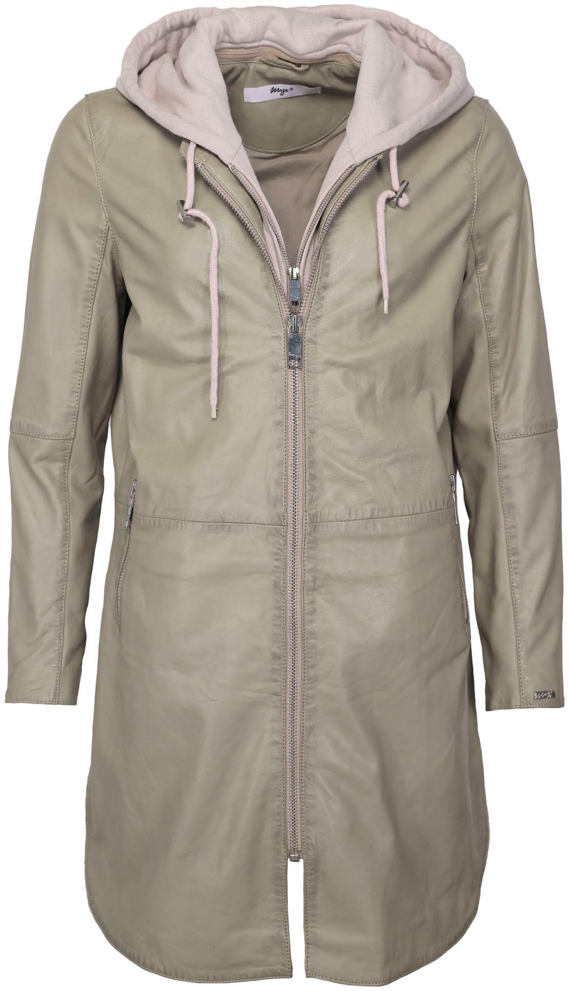 Maze Lederjacke, mit Kapuze, mit herausnehmbarem Kapuzen-Inlay kaufen