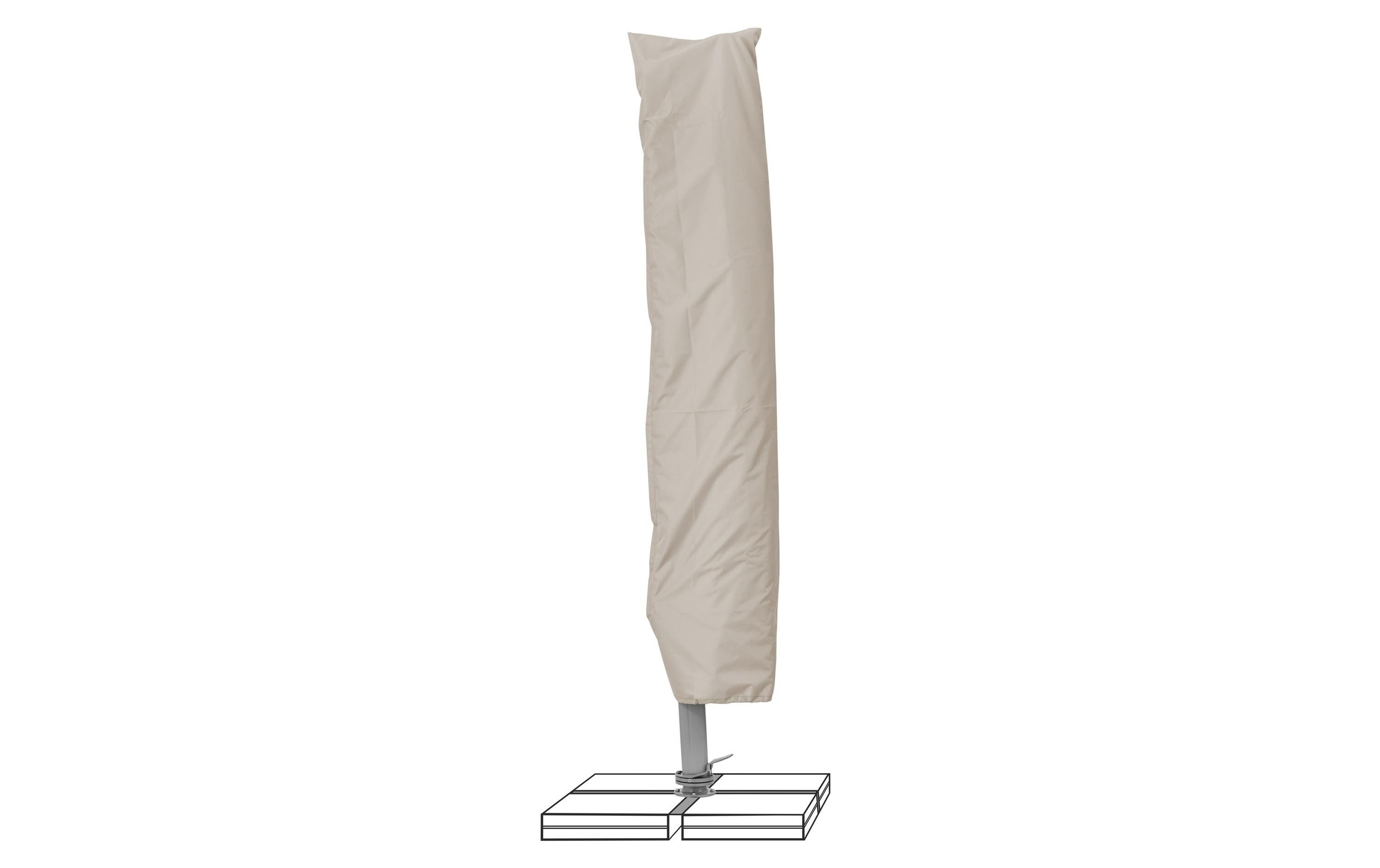 Sonnenschirm »Suncomfort by Glatz Varioflex Solar LED, 300 x 300 cm,«