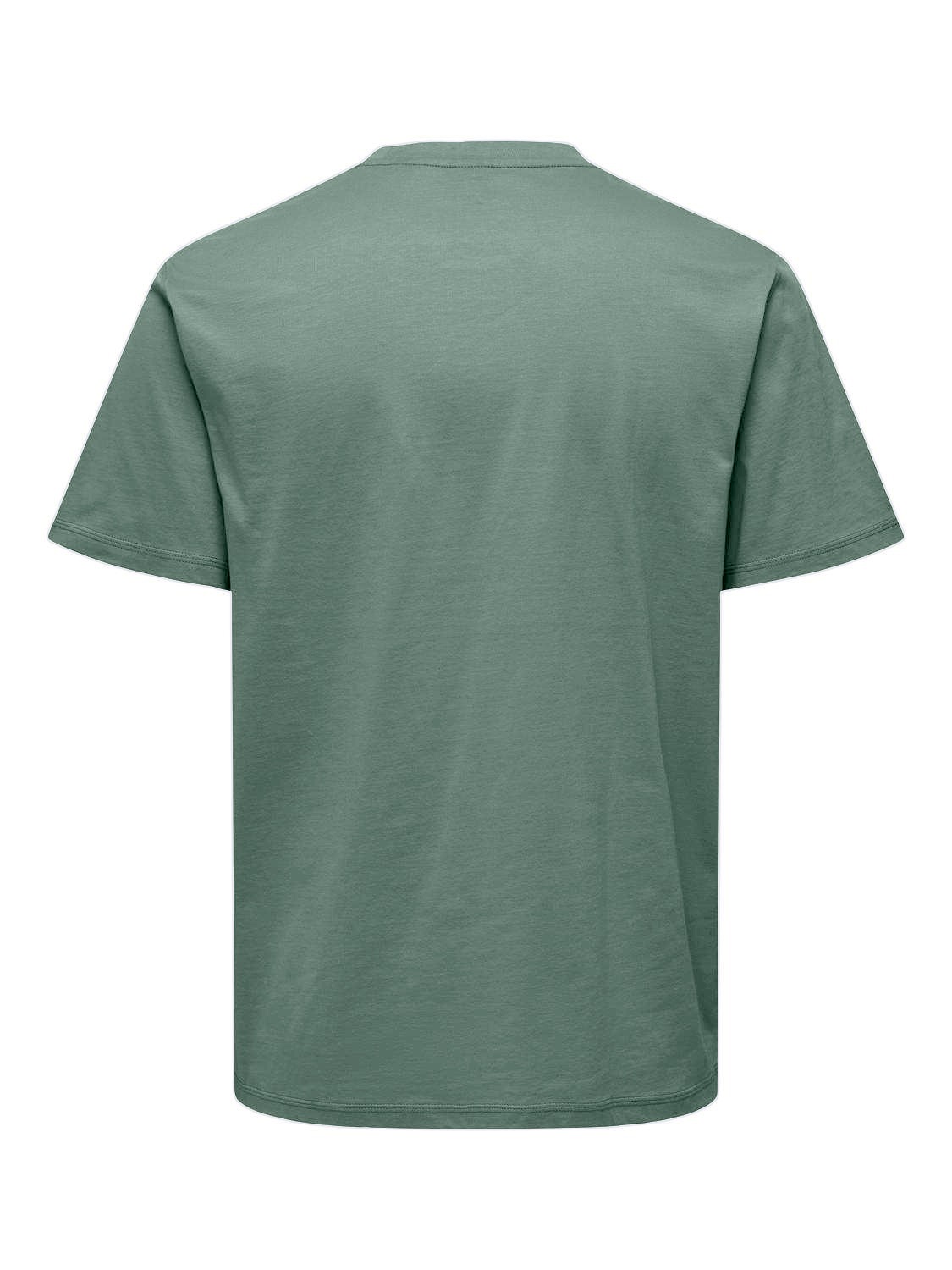 ONLY & SONS Rundhalsshirt »ONSMAX LIFE REG SS STITCH TEE«