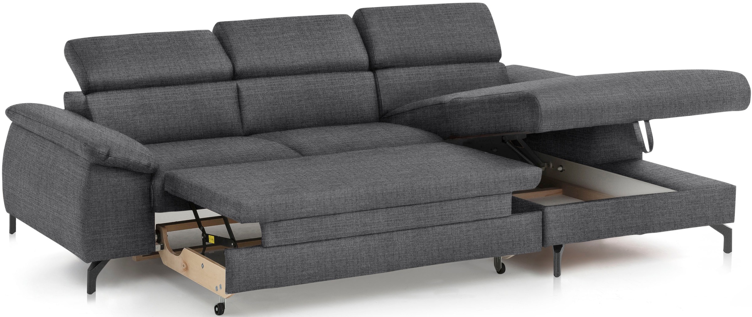 COTTA Ecksofa »Kitty L-Form«, mit Kopfteilverstellung, wahlweise mit Bettfunktion & Bettkasten
