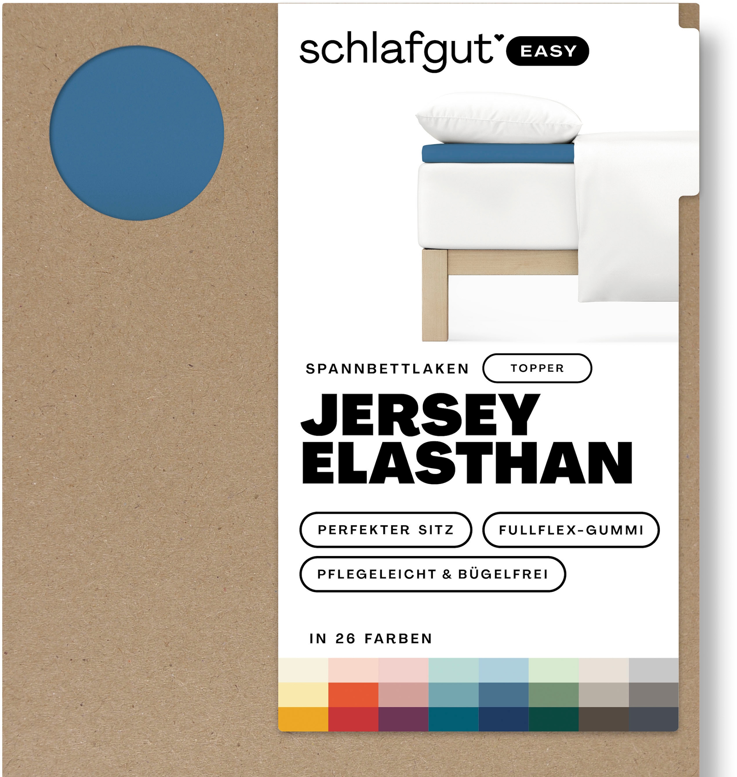 Schlafgut Spannbettlaken »EASY Jersey Elasthan Topper«, MADE IN GREEN by OEKO-TEX®