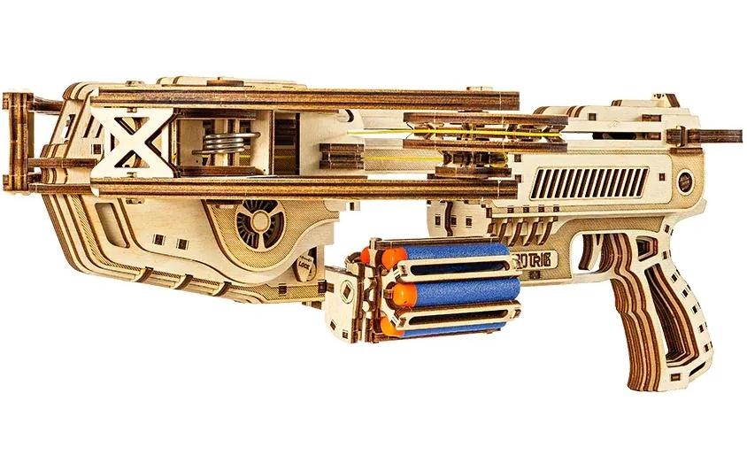 Spielbausteine »WoodTrick Bullet Boltcaster«, (411 St.)