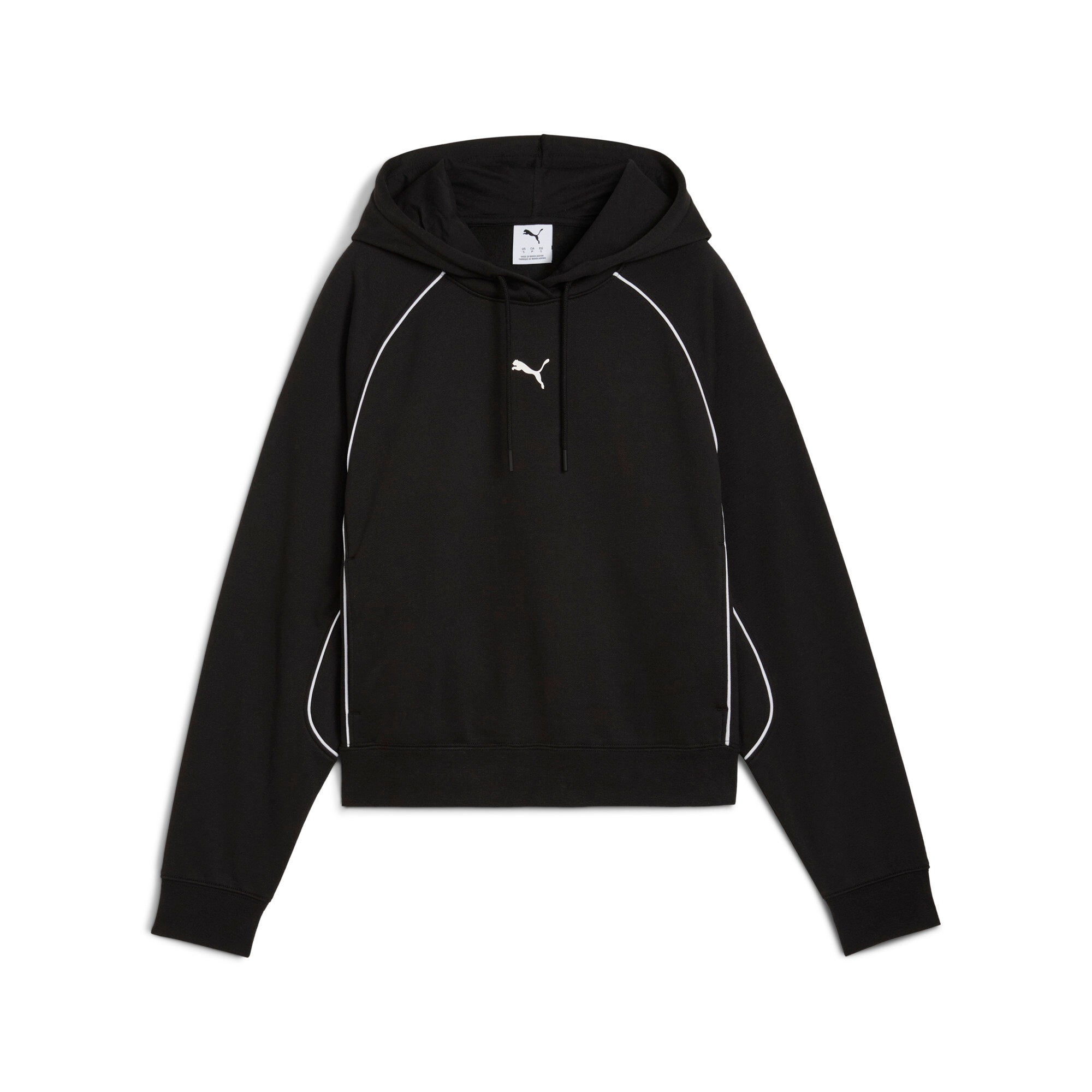 PUMA Kapuzensweatshirt »SPORT COMFORT SHORT HOODIE FL«, mit Kapuze, mit Eingrifftaschen