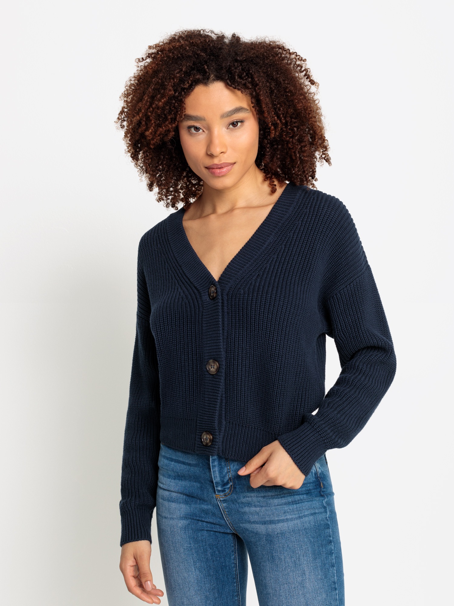 LASCANA Strickjacke mit V-Neck