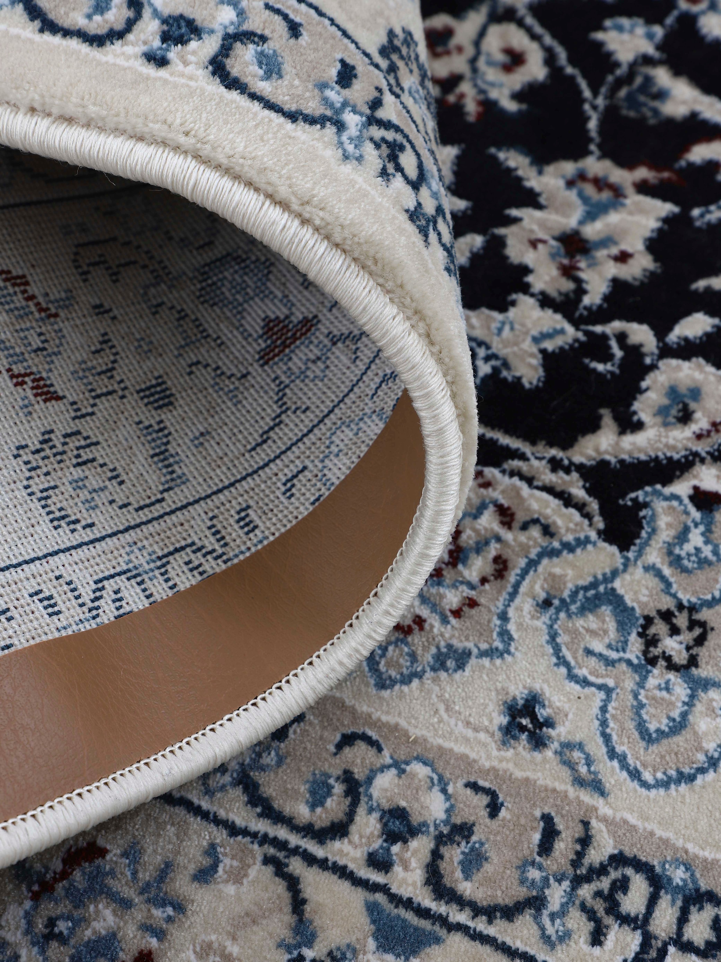 carpetfine Teppich »Nain Diane«, rund, 8 mm Höhe, Kurzflorteppich, Orient Look