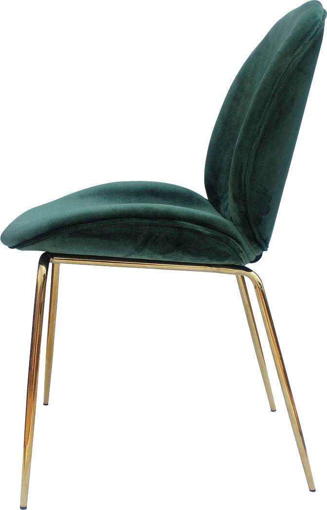 Kayoom Stuhl »Charlize 110 2er-Set, TOPSELLER! Esszimmerstühle,moderne Optik«, (Set), 2 St., Samtstoff, samtweicher Bezug, bequem, zeitlos, moderne Optik