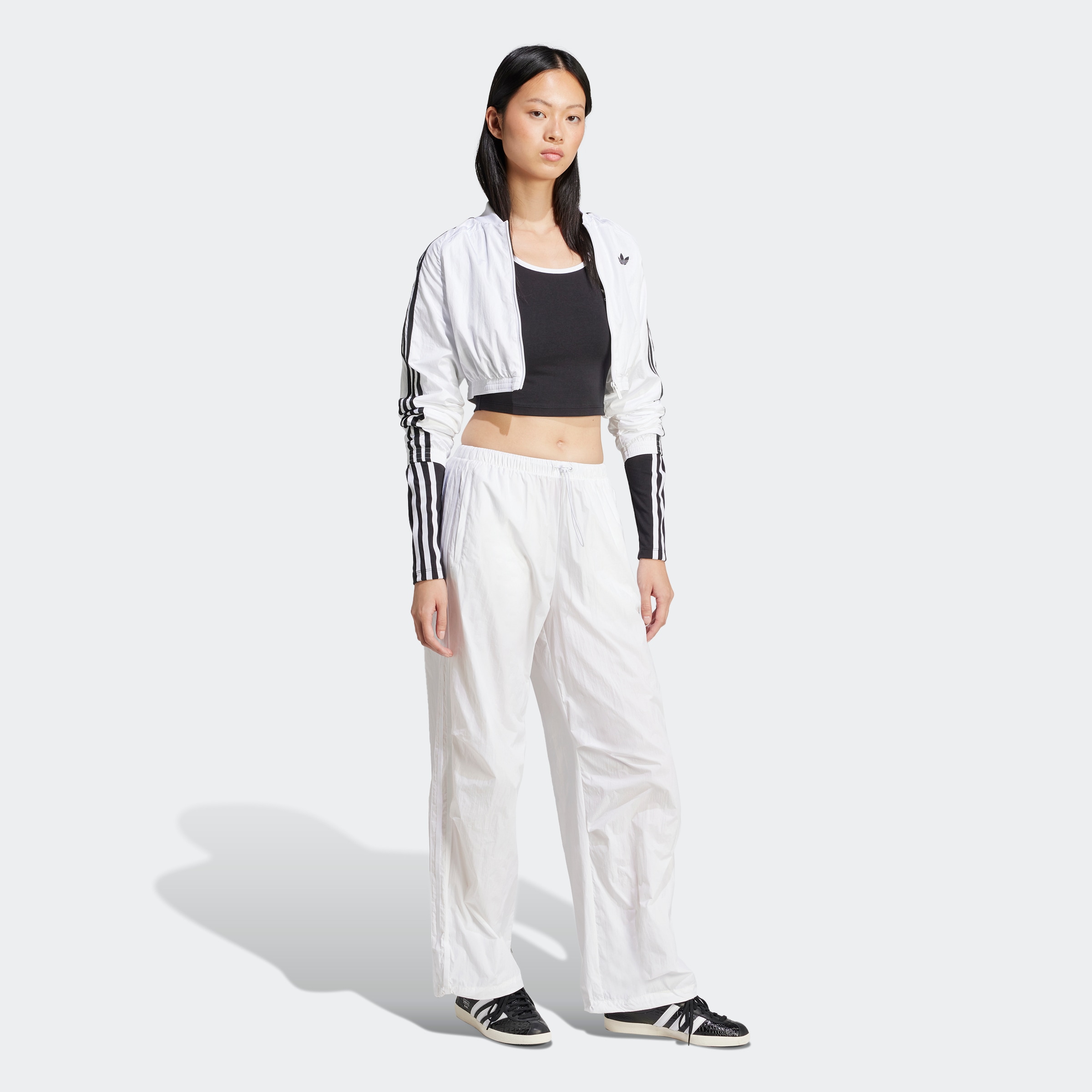 adidas Originals Langarmshirt »3S LS CROP«