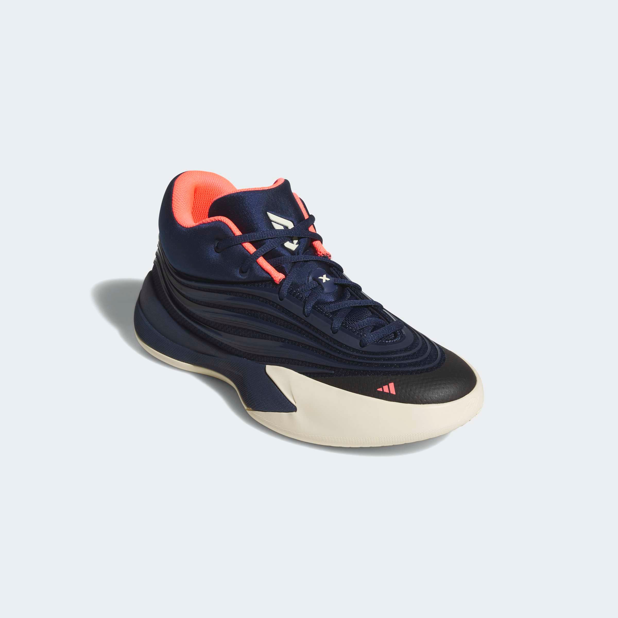 Adidas Performance, Unisex, adidas Performance Basketballschuh »DAME X«, night indigo, warm vanilla, solar turbo, 44, Ein Schuh mit Lightstrike 