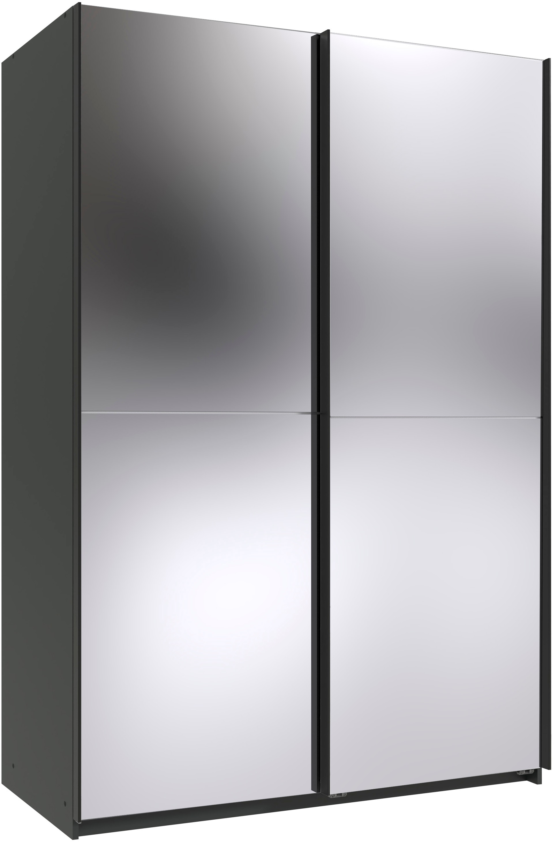 Wimex Kleiderschrank »Mugano, B/T/H 135 oder 180/65/198cm, Made in Germany« wähle Deine Ausstattung: Basic oder Premium!, 2 Schwebetüren mit oder ohne Spiegel, Metallgriffe