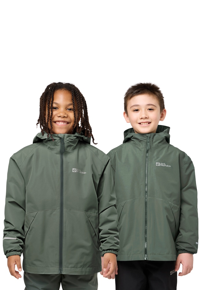 Jack Wolfskin 3-in-1-Funktionsjacke »ICELAND 3IN1 JACKET K«, mit Kapuze, 3in1, wasserdicht, Übergangsjacke