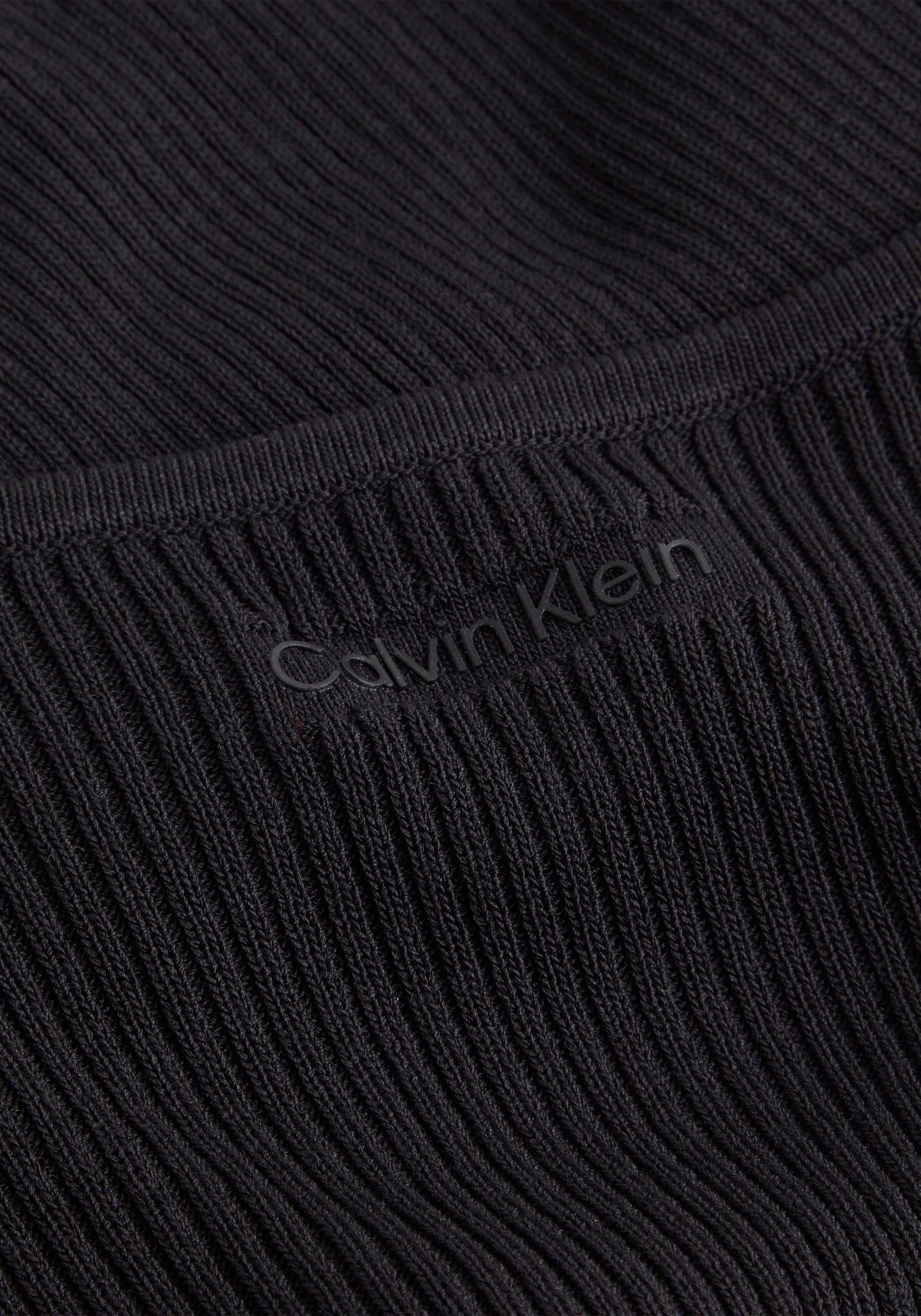 Calvin Klein Strickpullover, mit Hakenverschluss