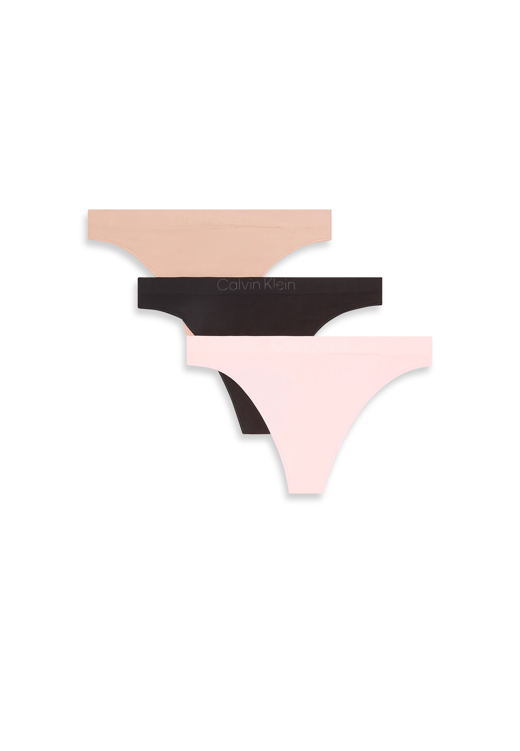 Calvin Klein Underwear Tanga »THONG 3 PK« Packung, 3 Stk. Mit geradem Abschluss
